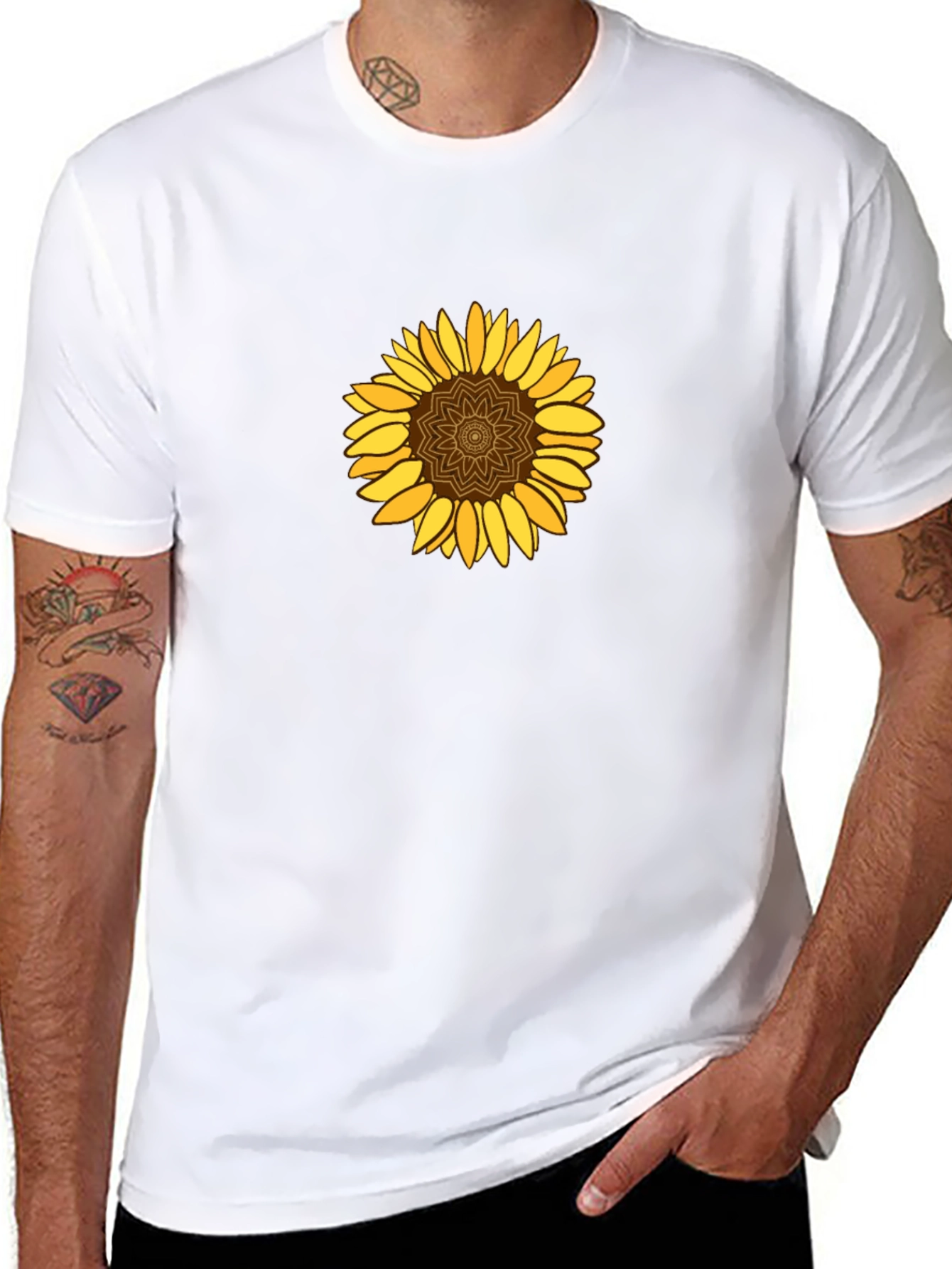 Sunflower Graphic Black T-Shirt - Trendy Casual Wear