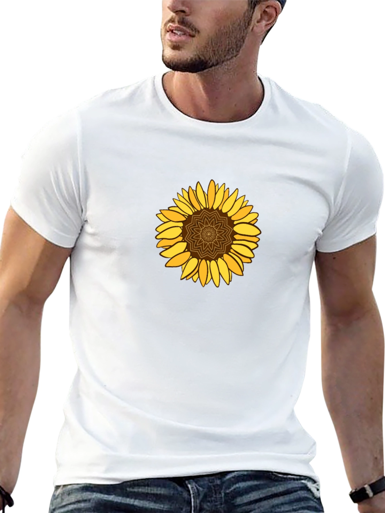 Sunflower Graphic Black T-Shirt - Trendy Casual Wear