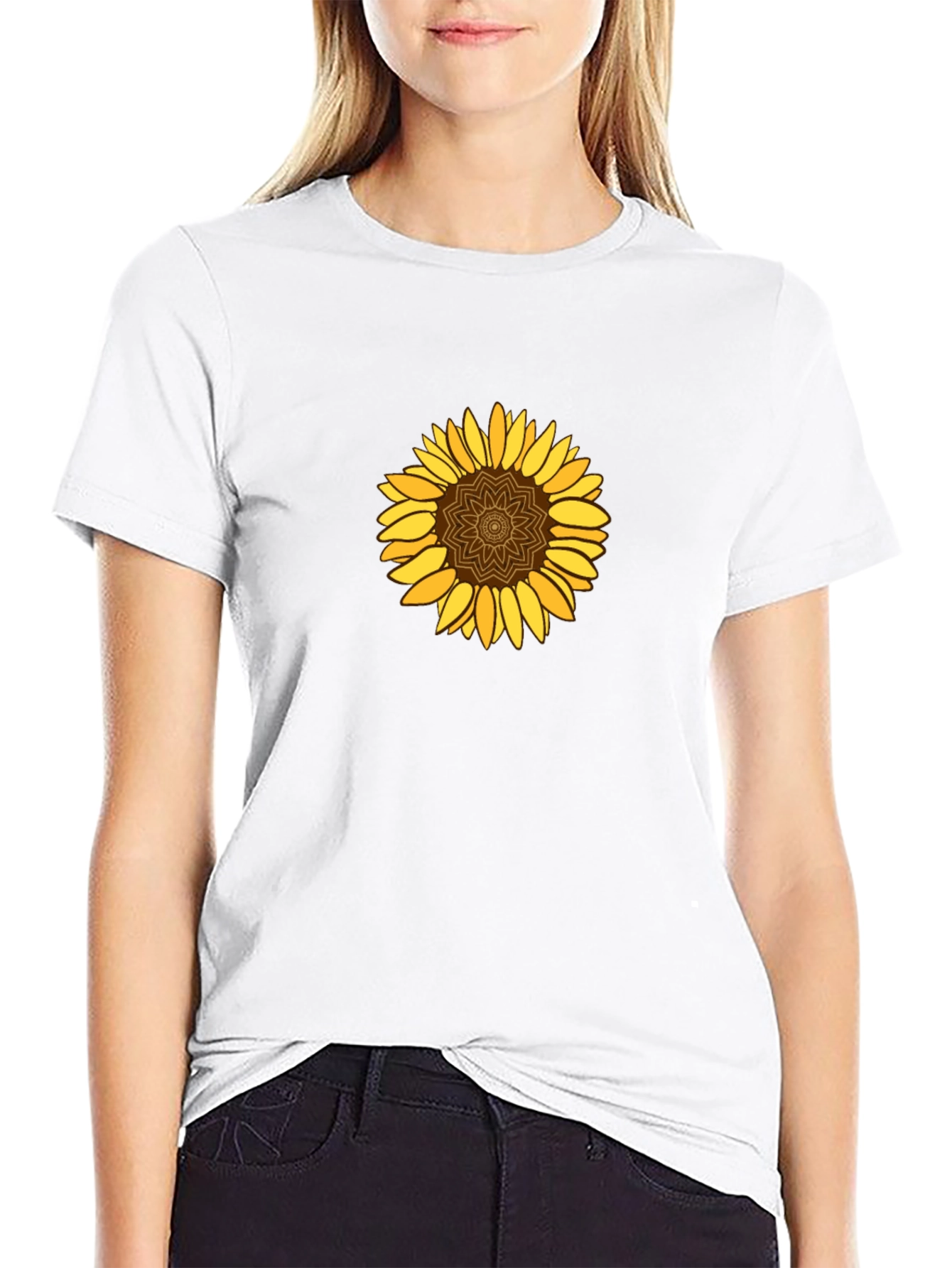 Sunflower Graphic Black T-Shirt - Trendy Casual Wear