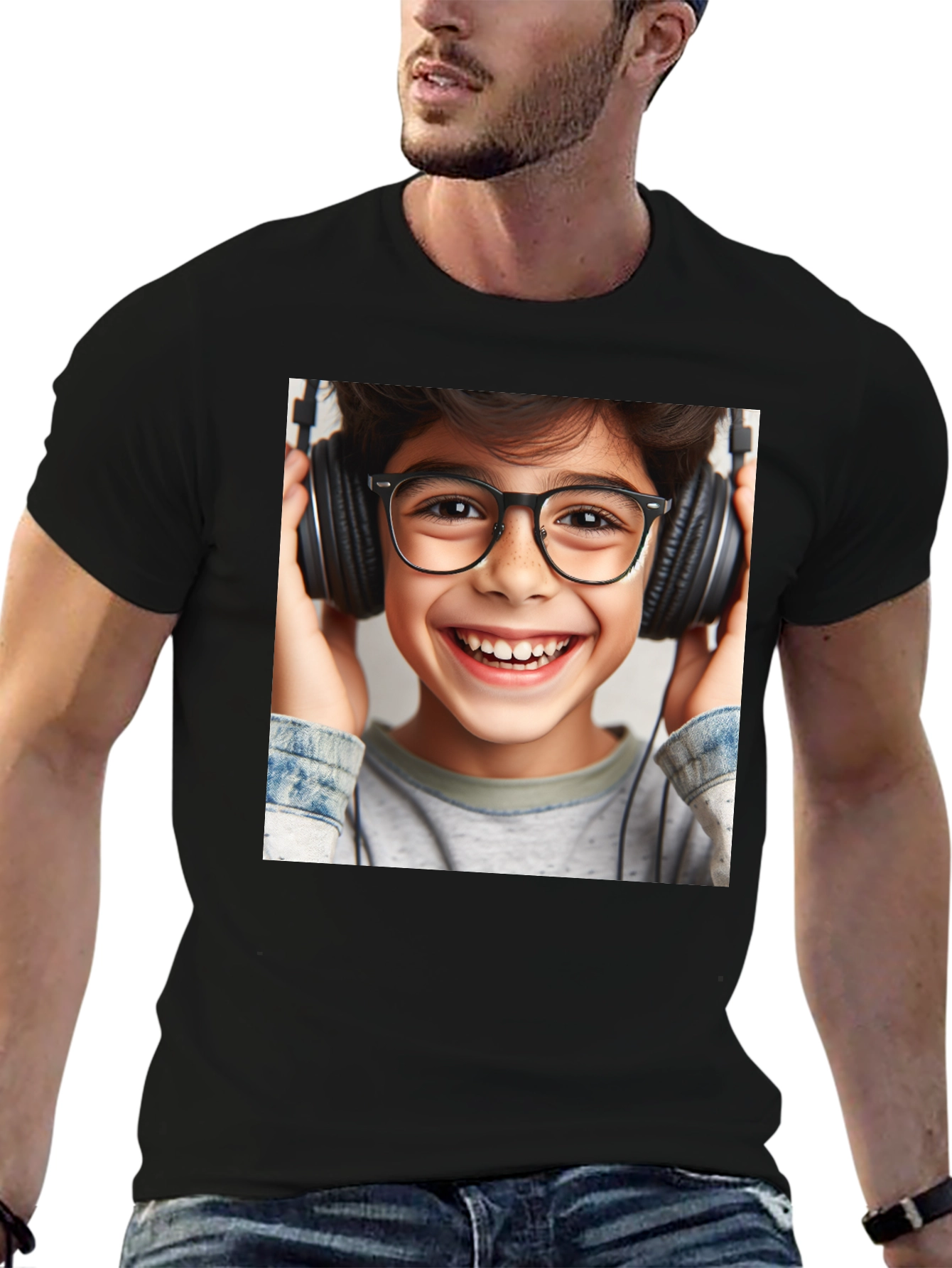 Boy with Headphones T-Shirt