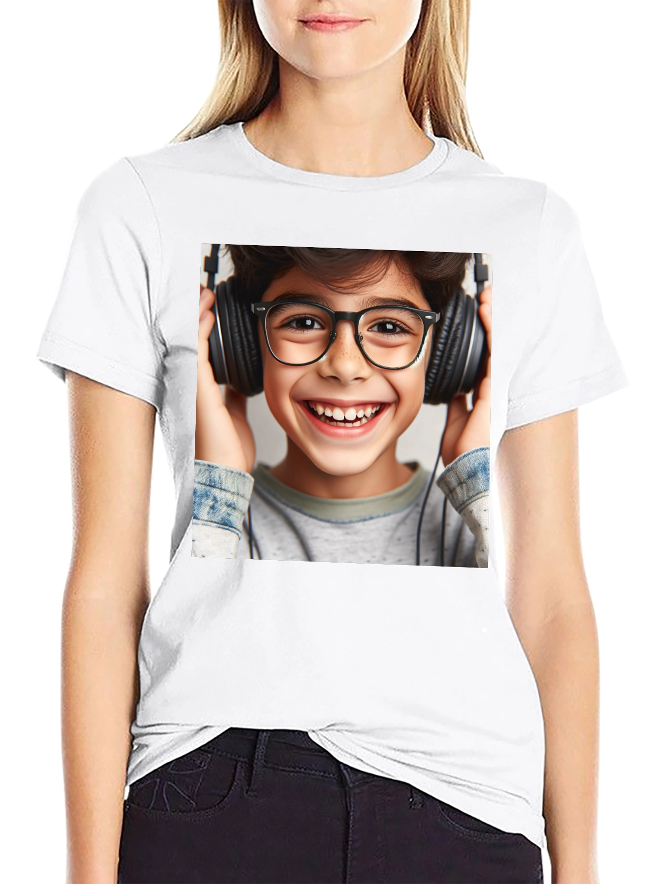 Boy with Headphones T-Shirt