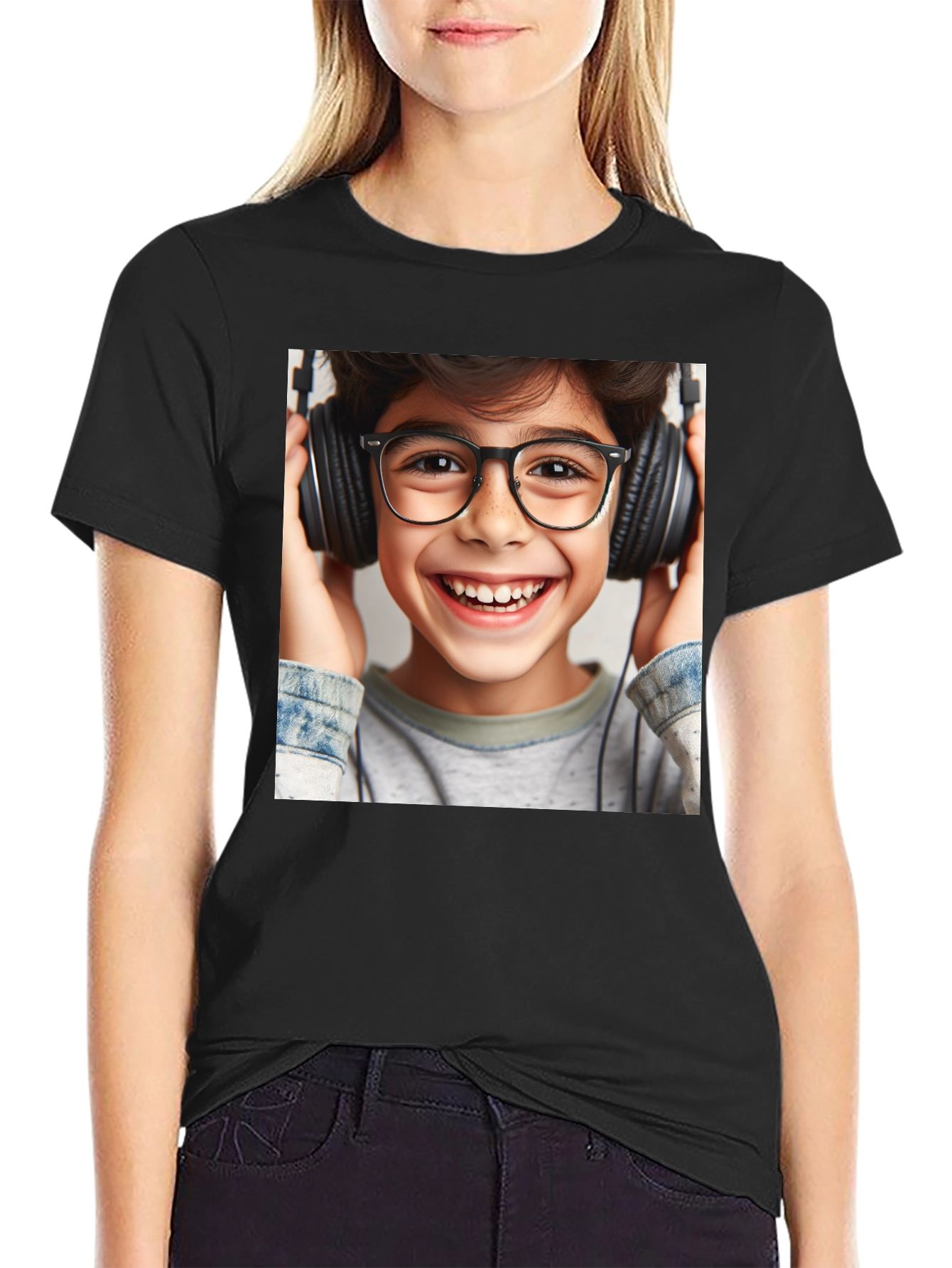 Boy with Headphones T-Shirt