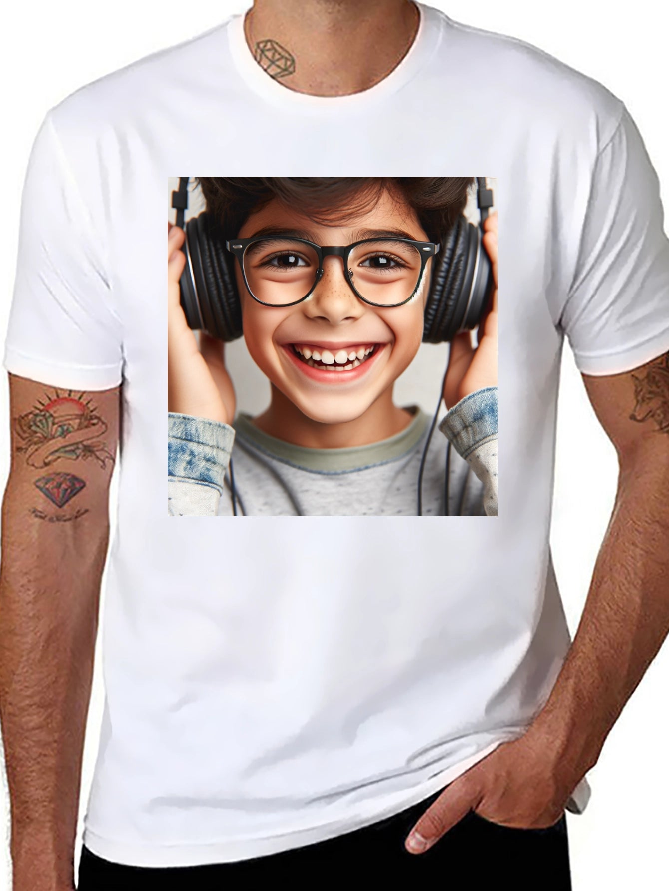 Boy with Headphones T-Shirt