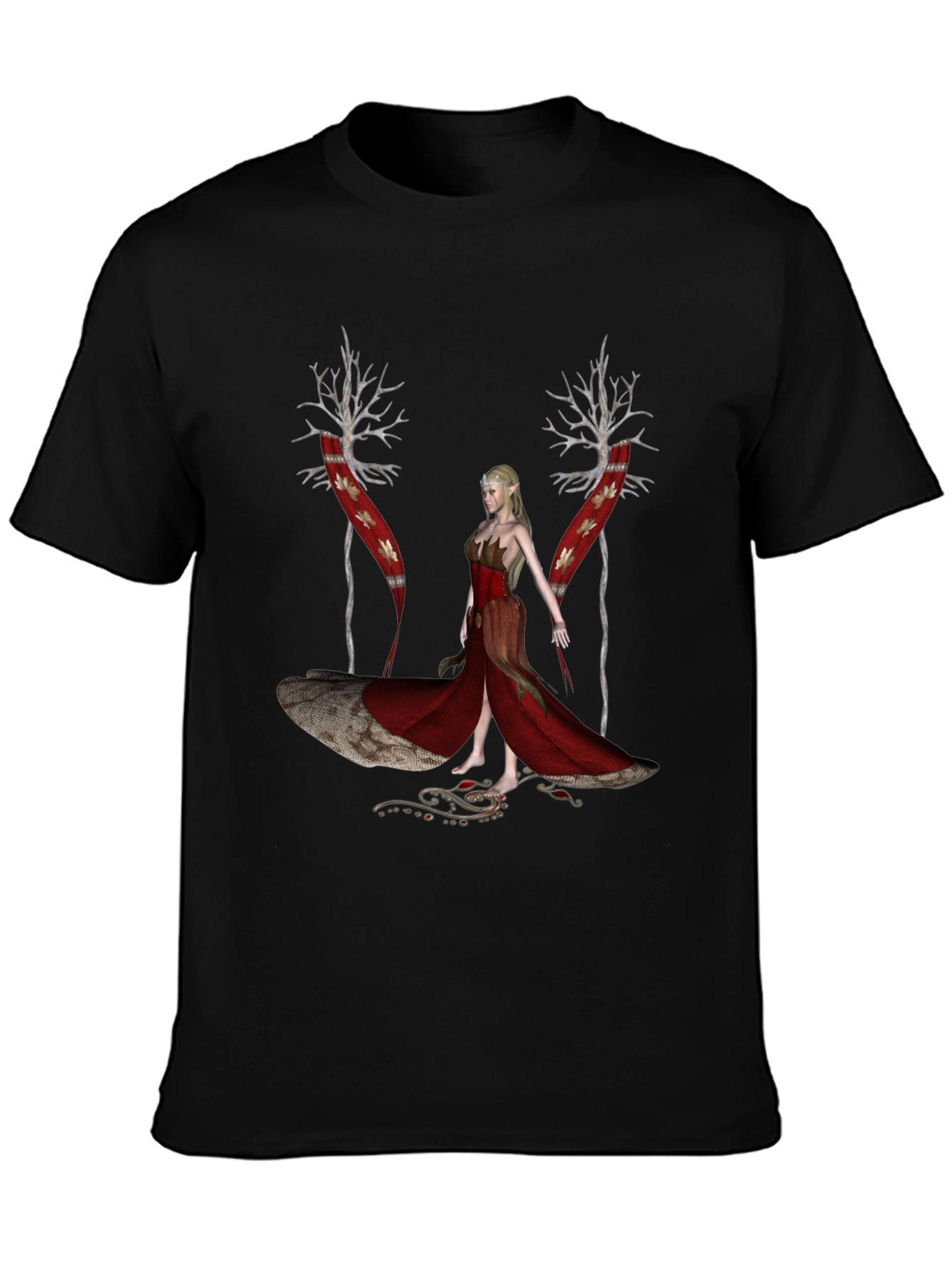 Elf Maiden Graphic Print Tee