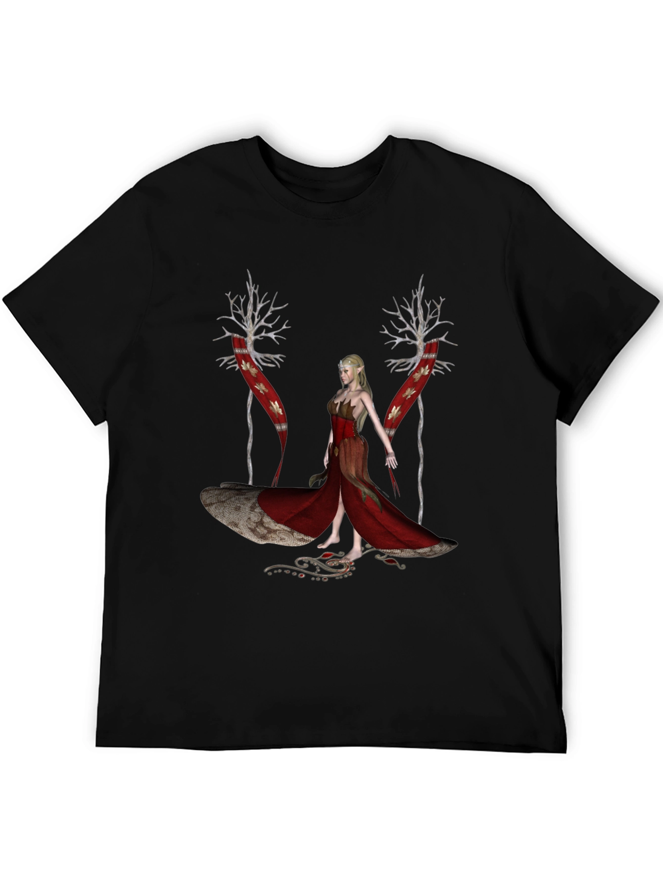 Elf Maiden Graphic Print Tee