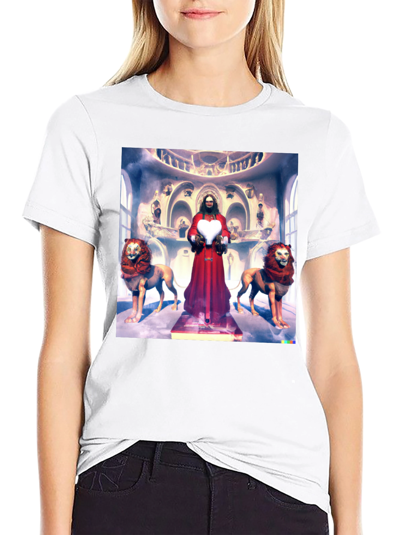 Lion Heart Graphic Tee - Unique Design