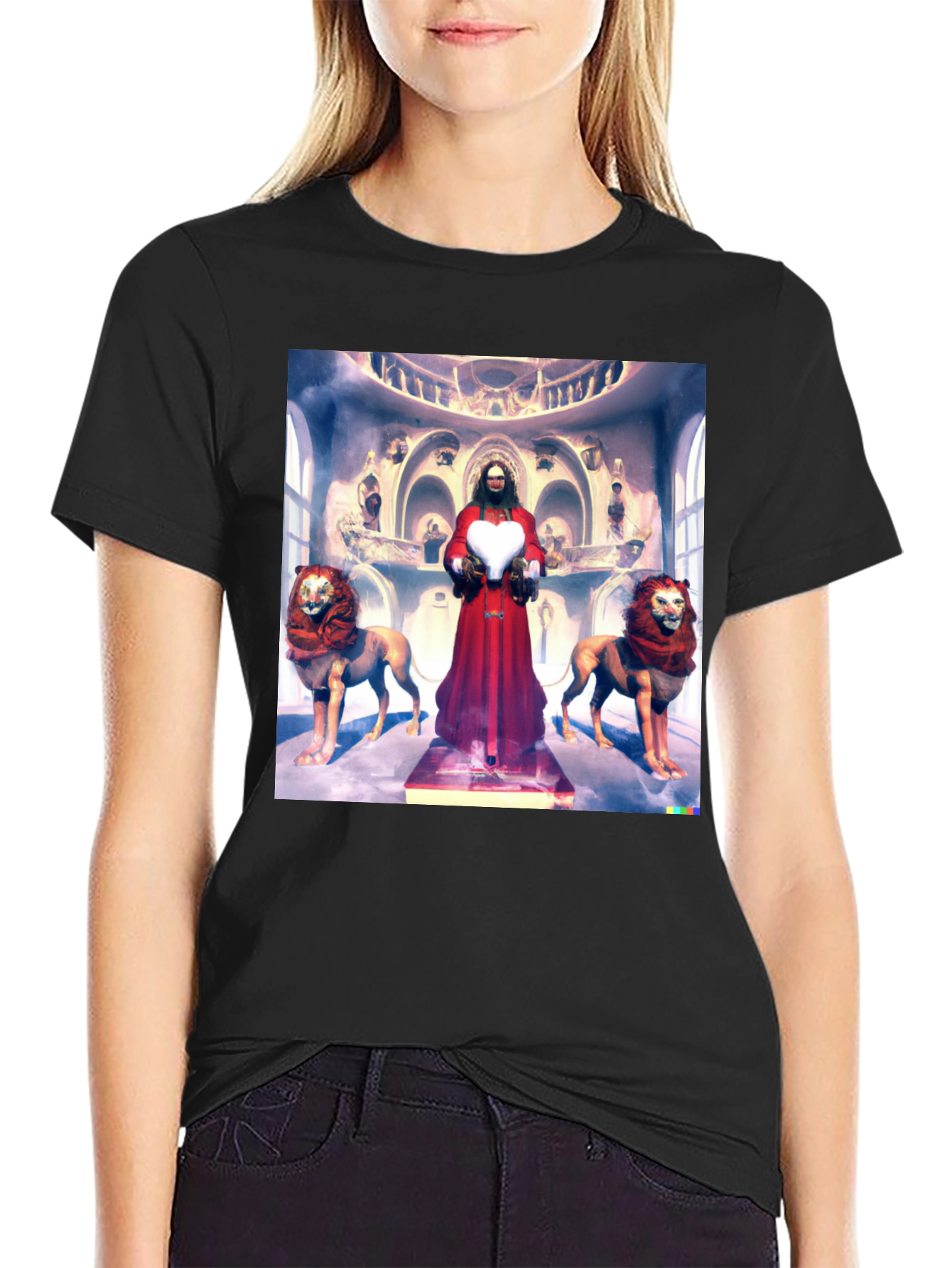 Lion Heart Graphic Tee - Unique Design