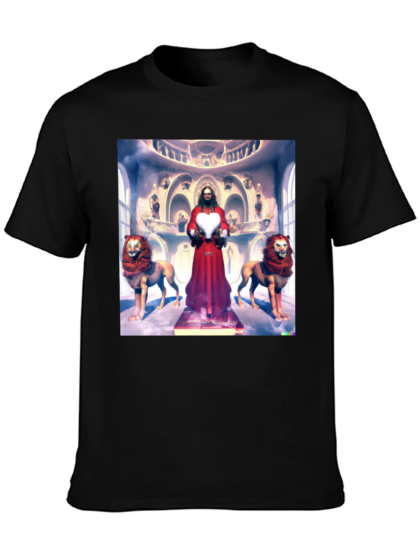 Lion Heart Graphic Tee - Unique Design