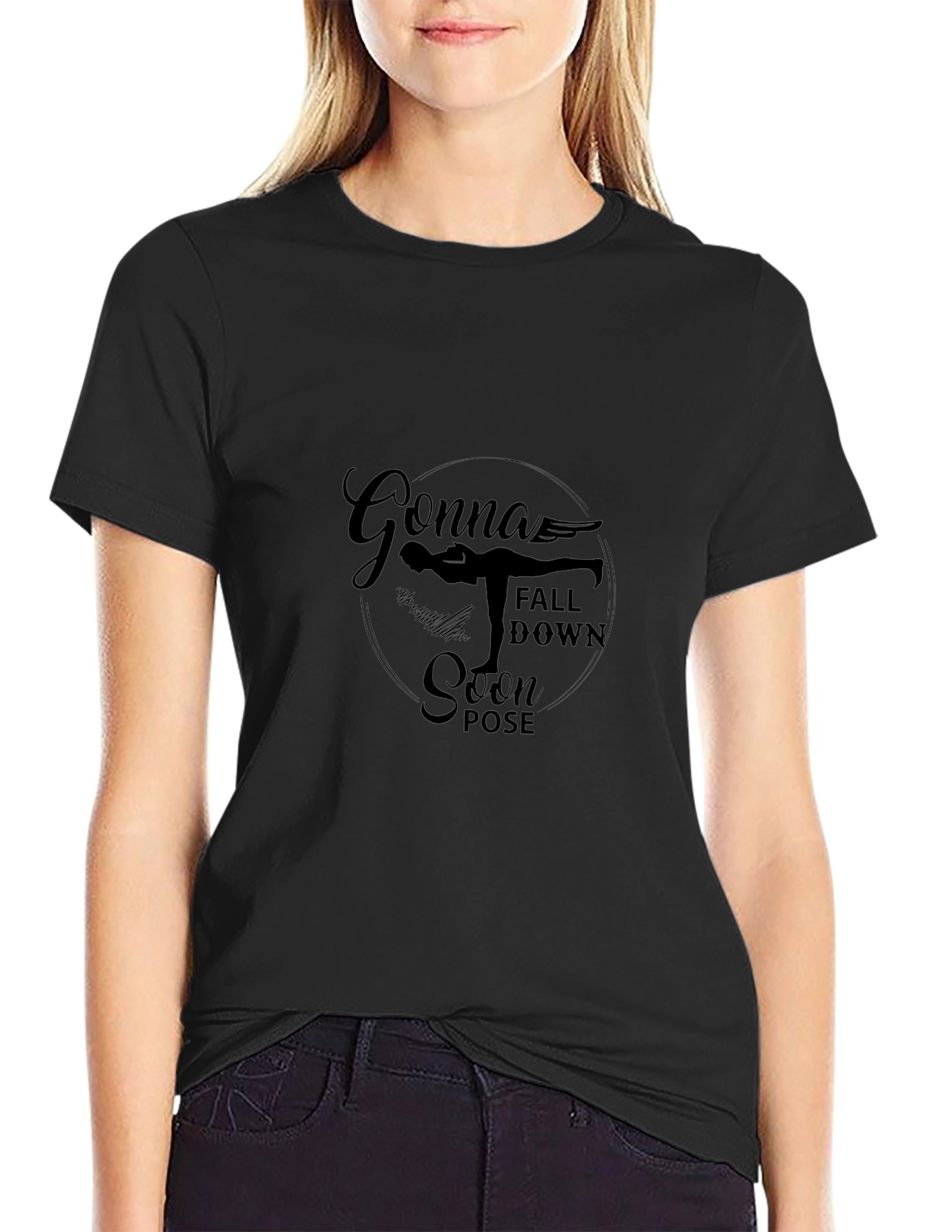 Gonna Fall Down Soon Pose Yoga T-Shirt