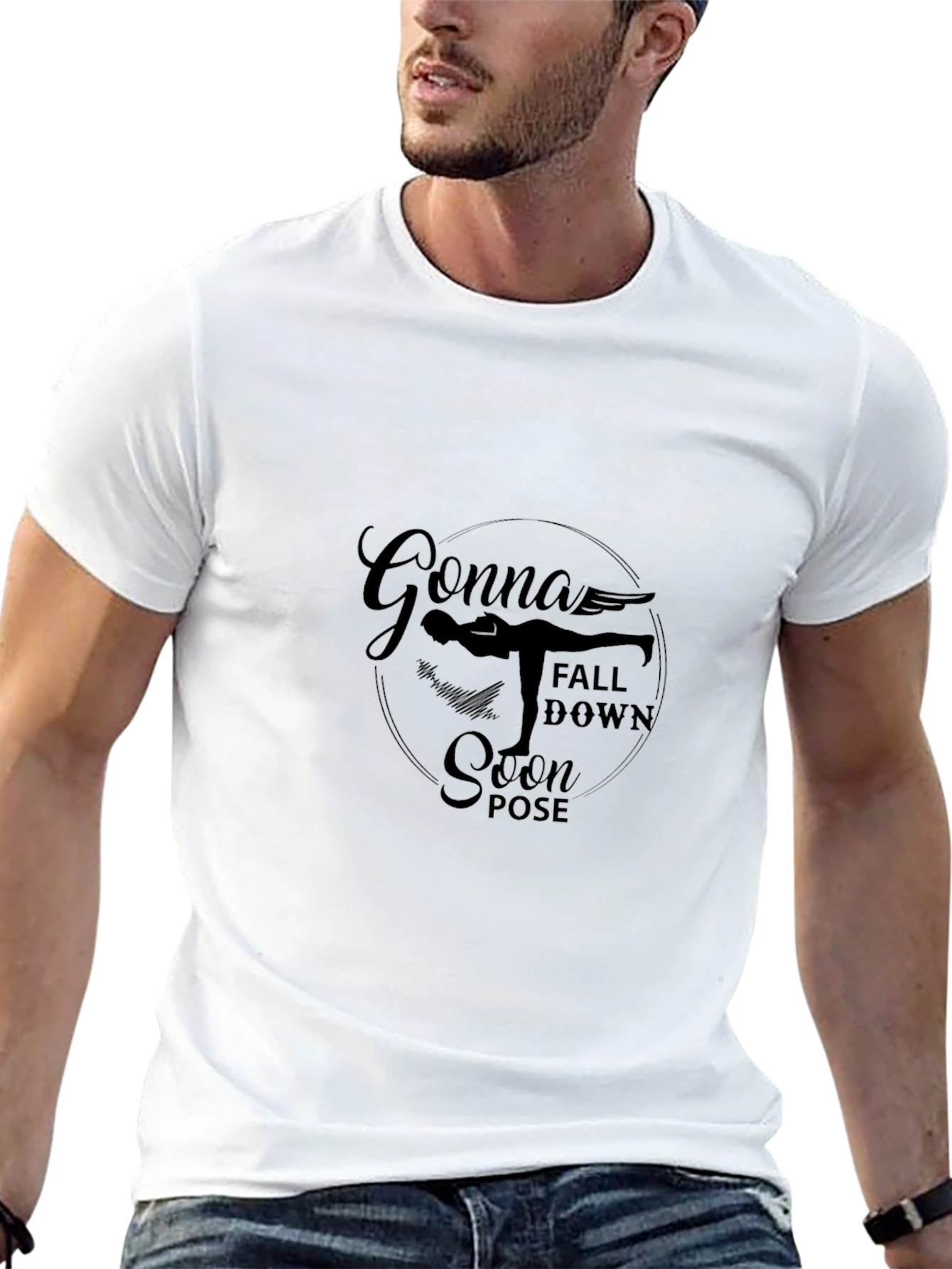 Gonna Fall Down Soon Pose Yoga T-Shirt