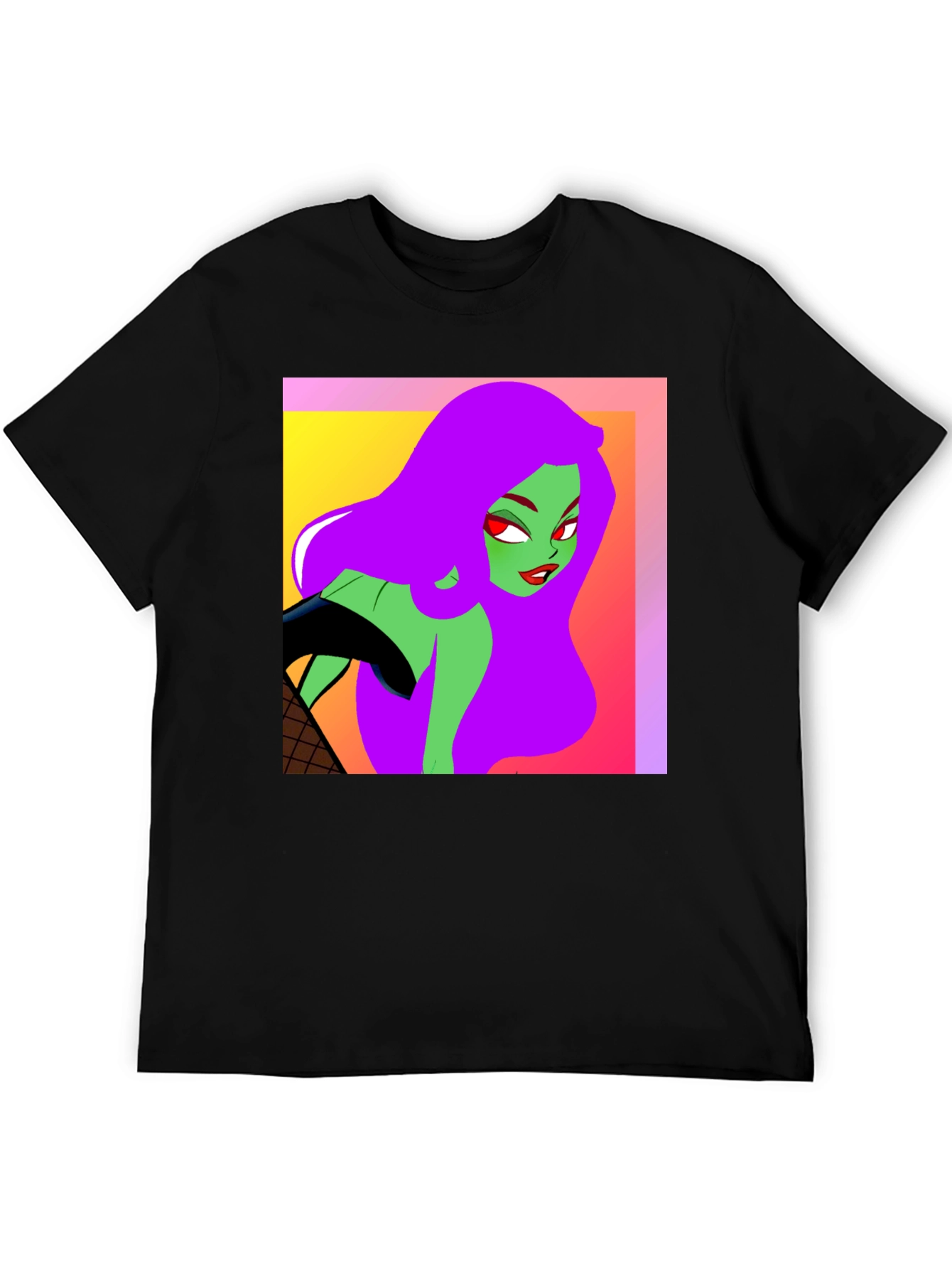 Cartoon Green Skin Girl T-Shirt