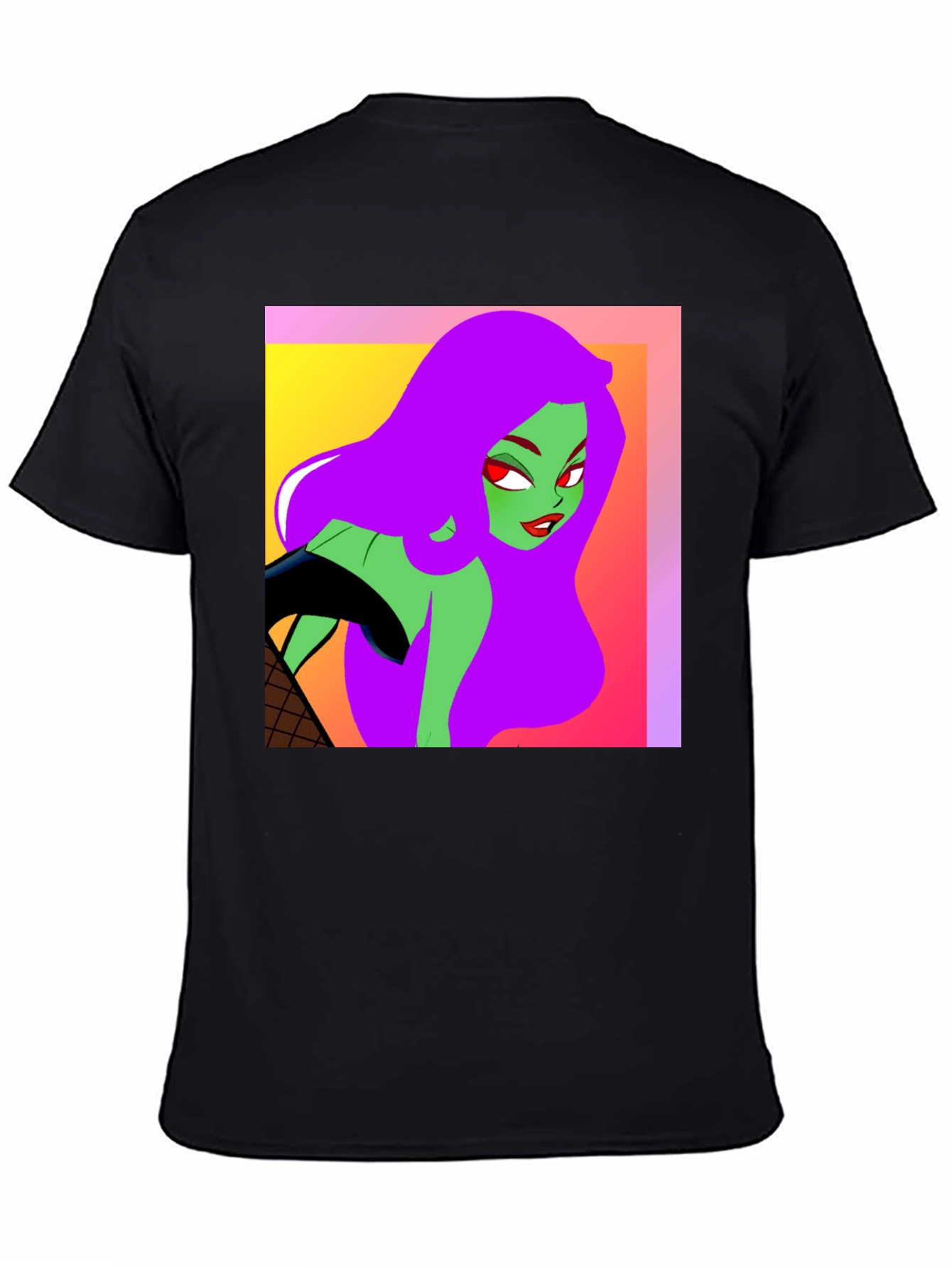 Cartoon Green Skin Girl T-Shirt