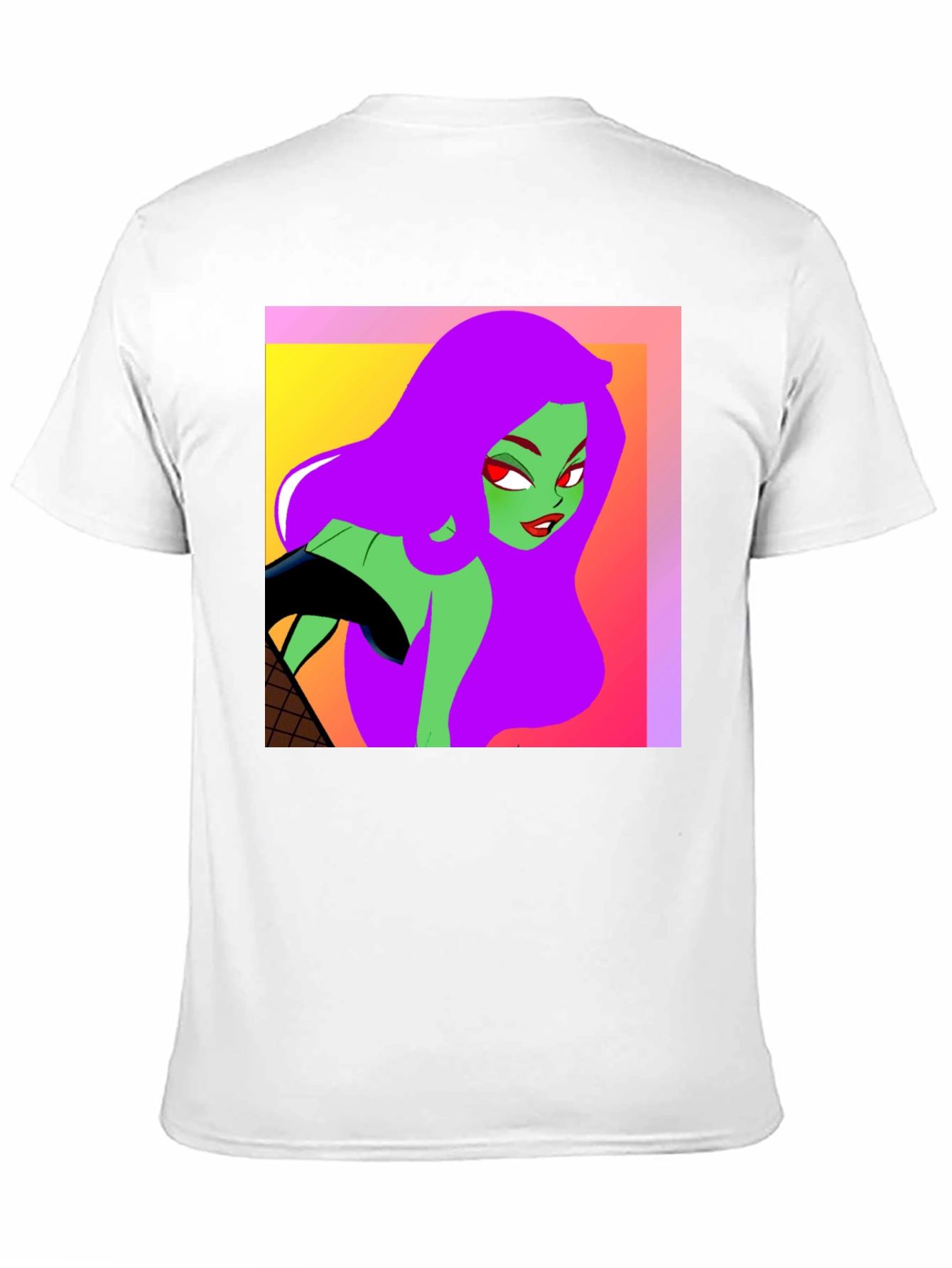 Cartoon Green Skin Girl T-Shirt