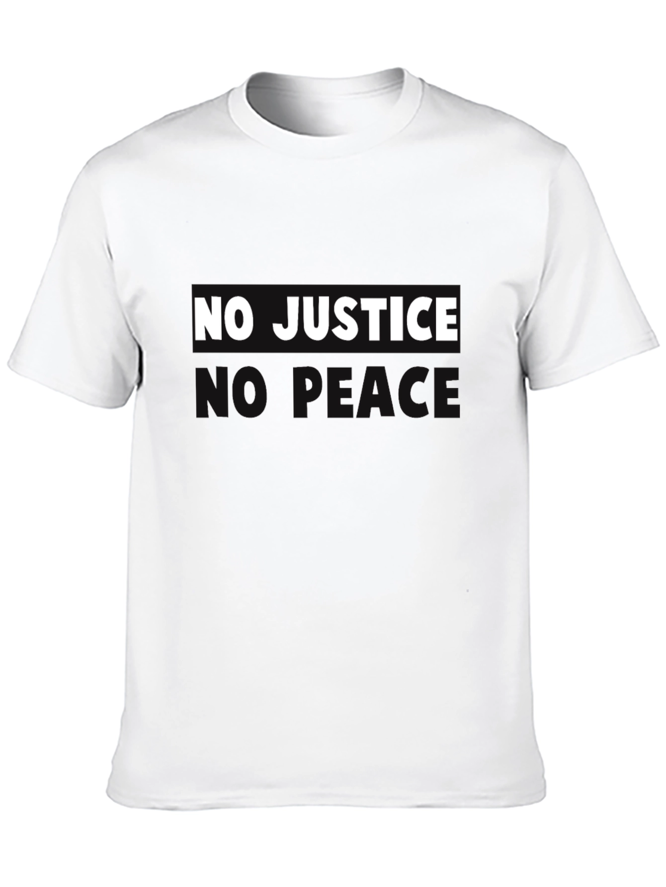 No Justice No Peace Graphic Tee - Black