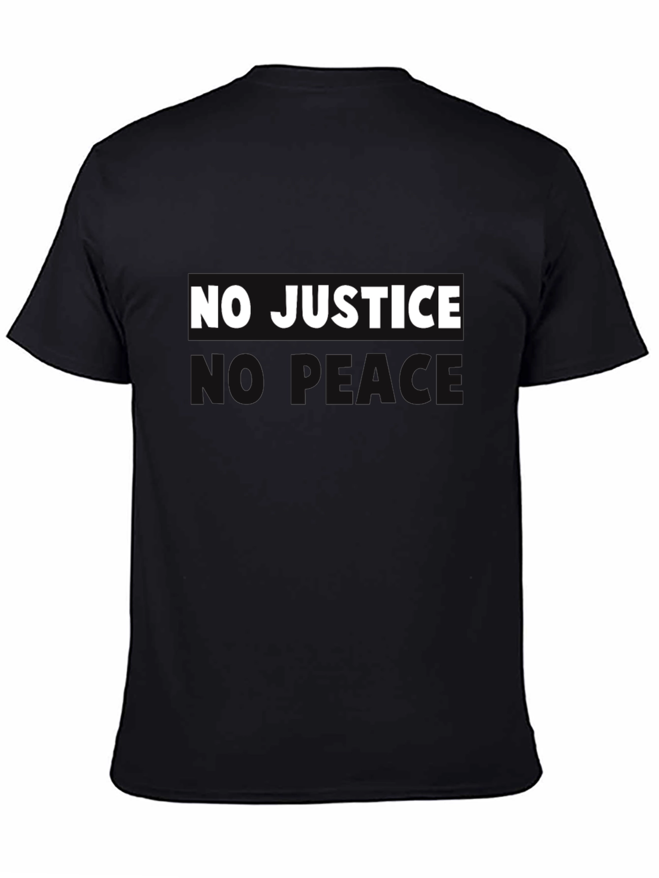 No Justice No Peace Graphic Tee - Black