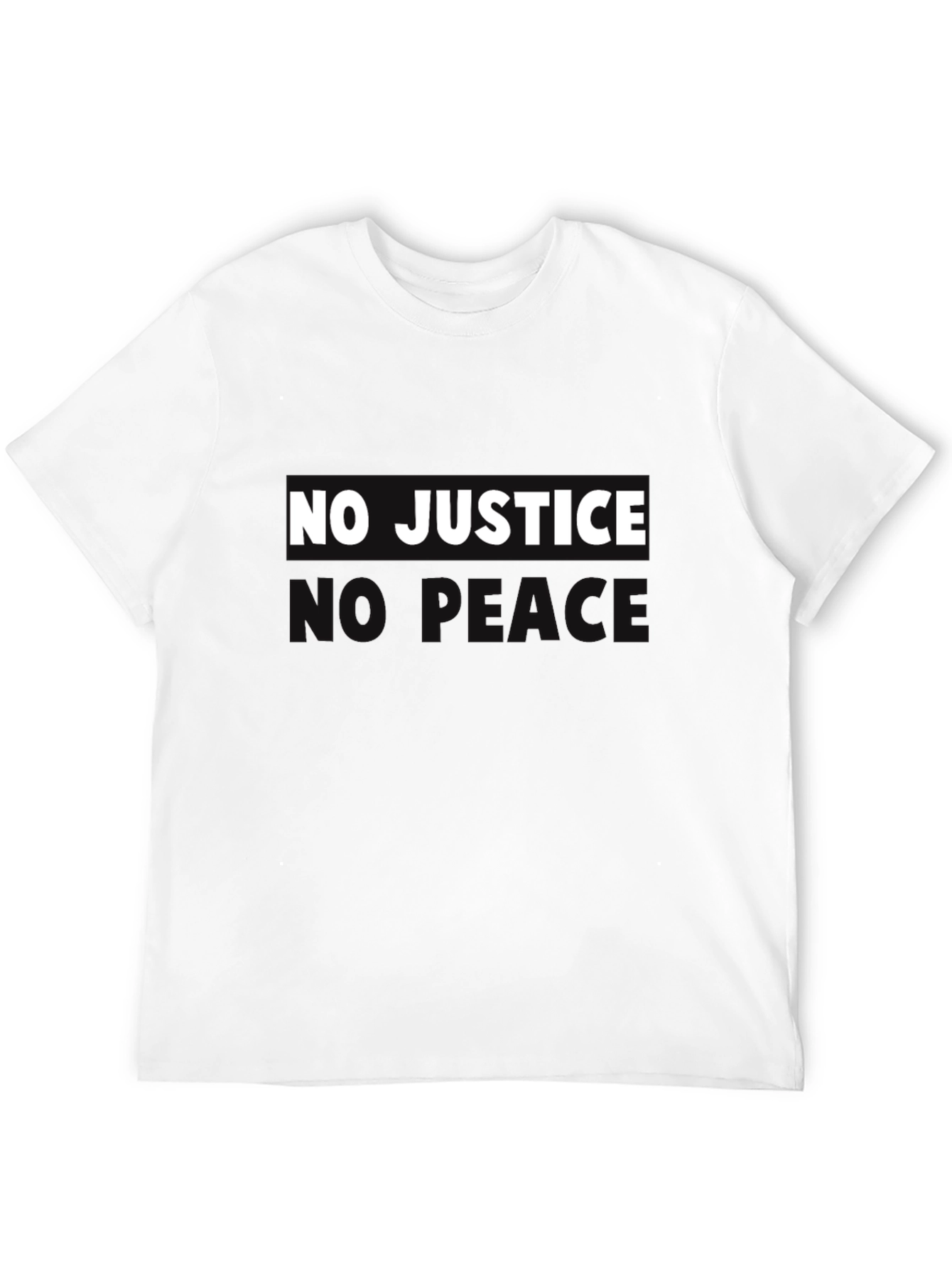 No Justice No Peace Graphic Tee - Black