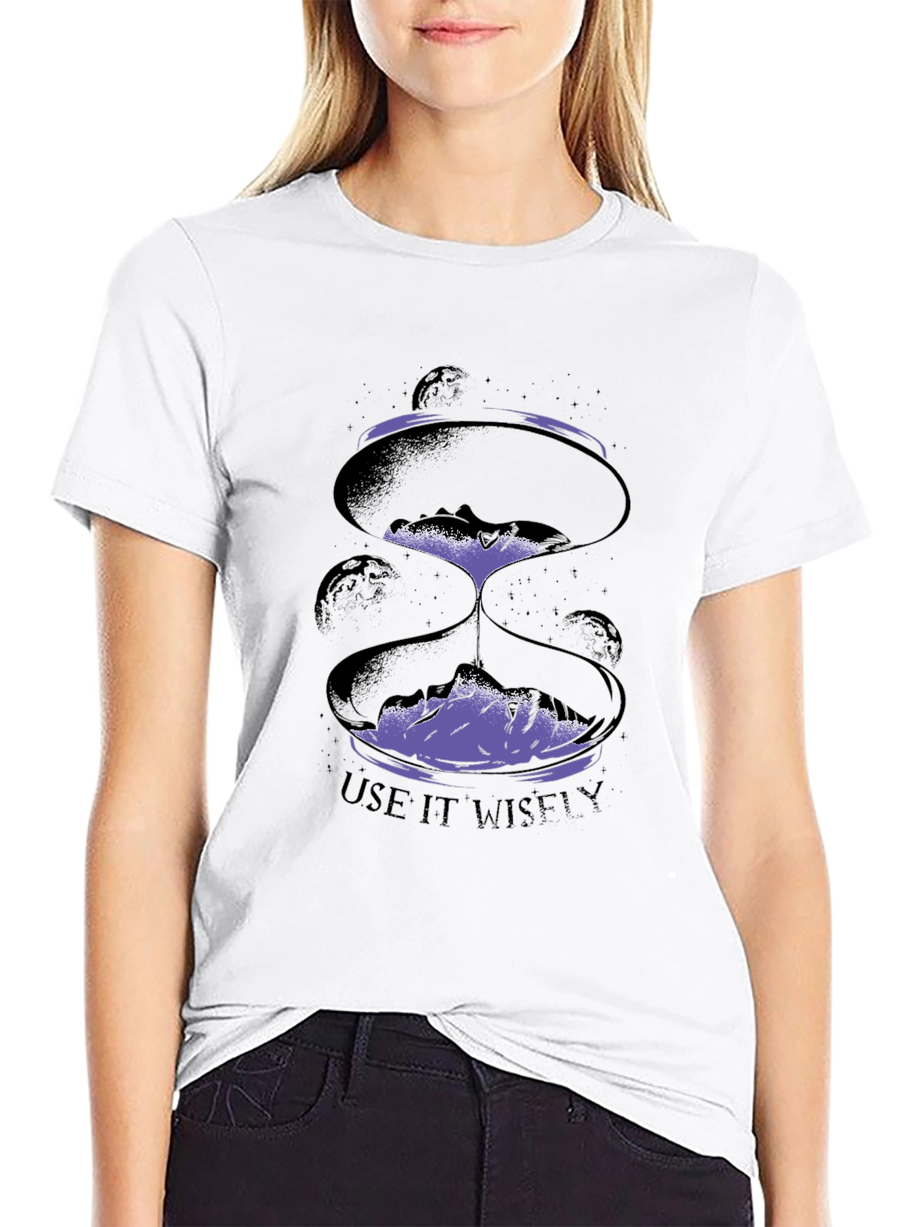 Use It Wisely Hourglass Graphic T-Shirt