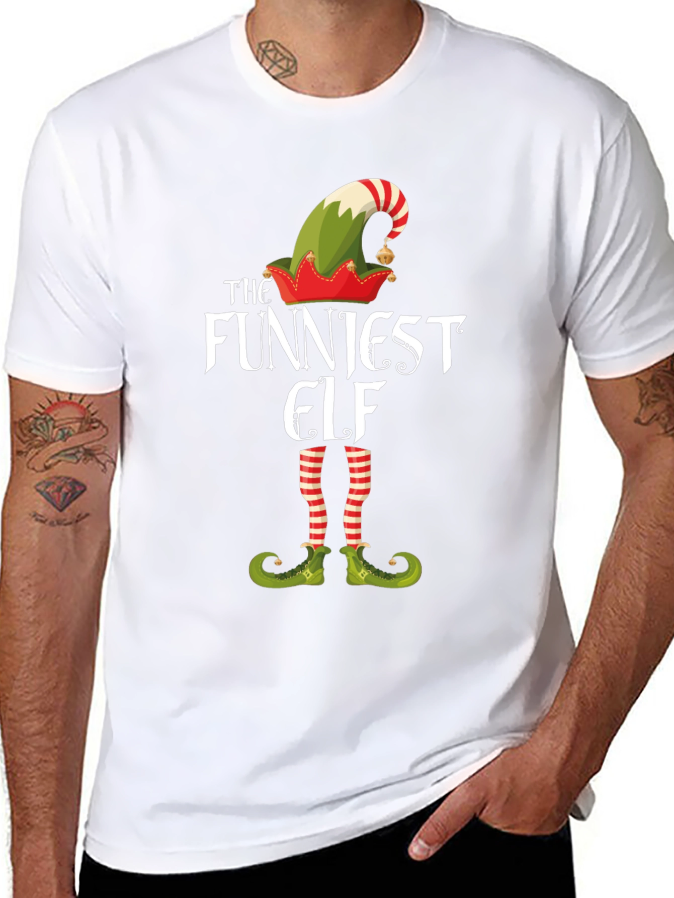 Funniest Elf Graphic Tee - Holiday Cheer T-Shirt