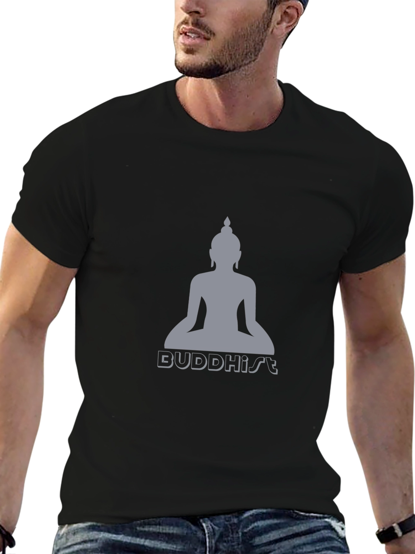 Buddhism Graphic Print T-Shirt