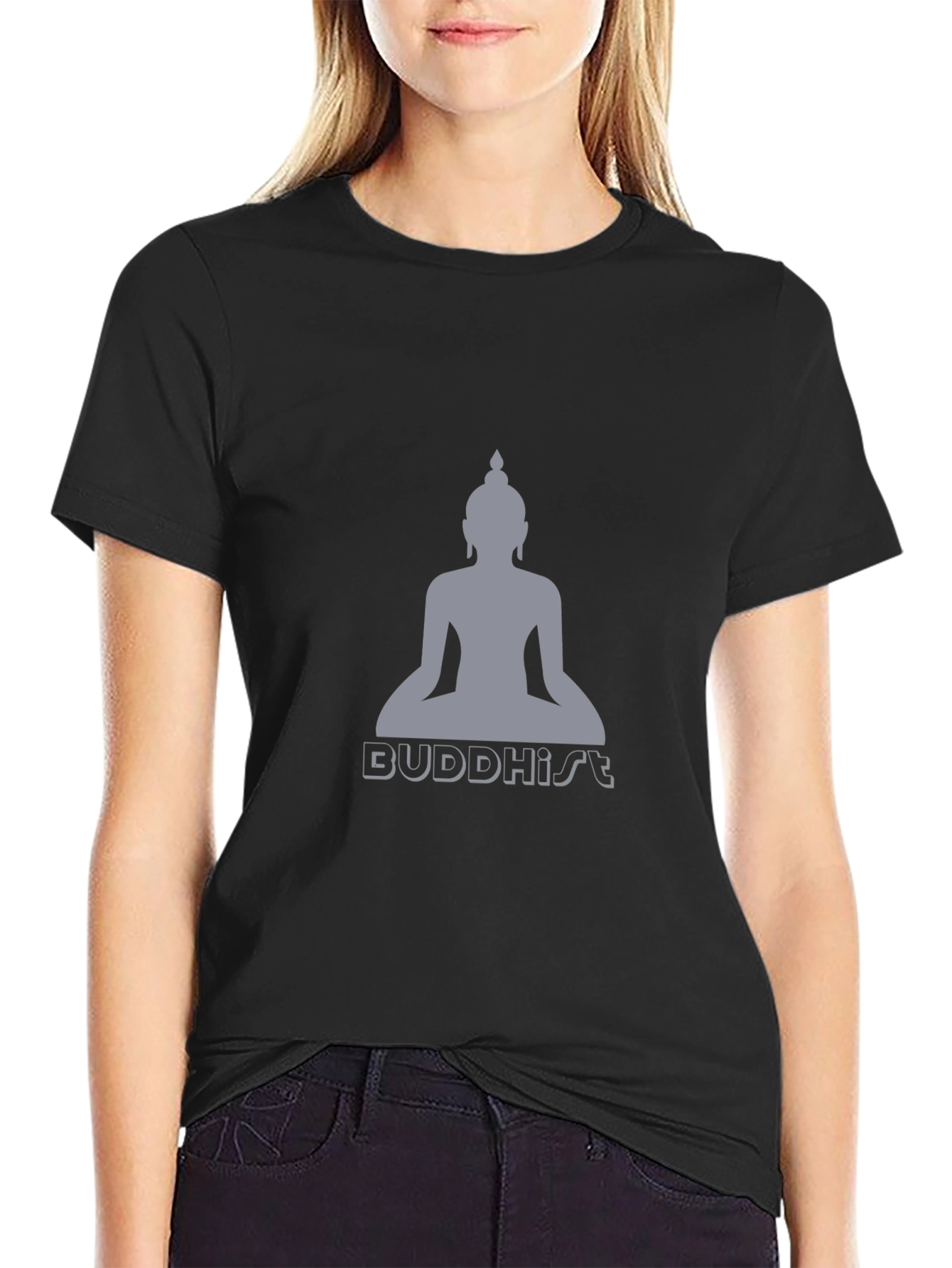 Buddhism Graphic Print T-Shirt