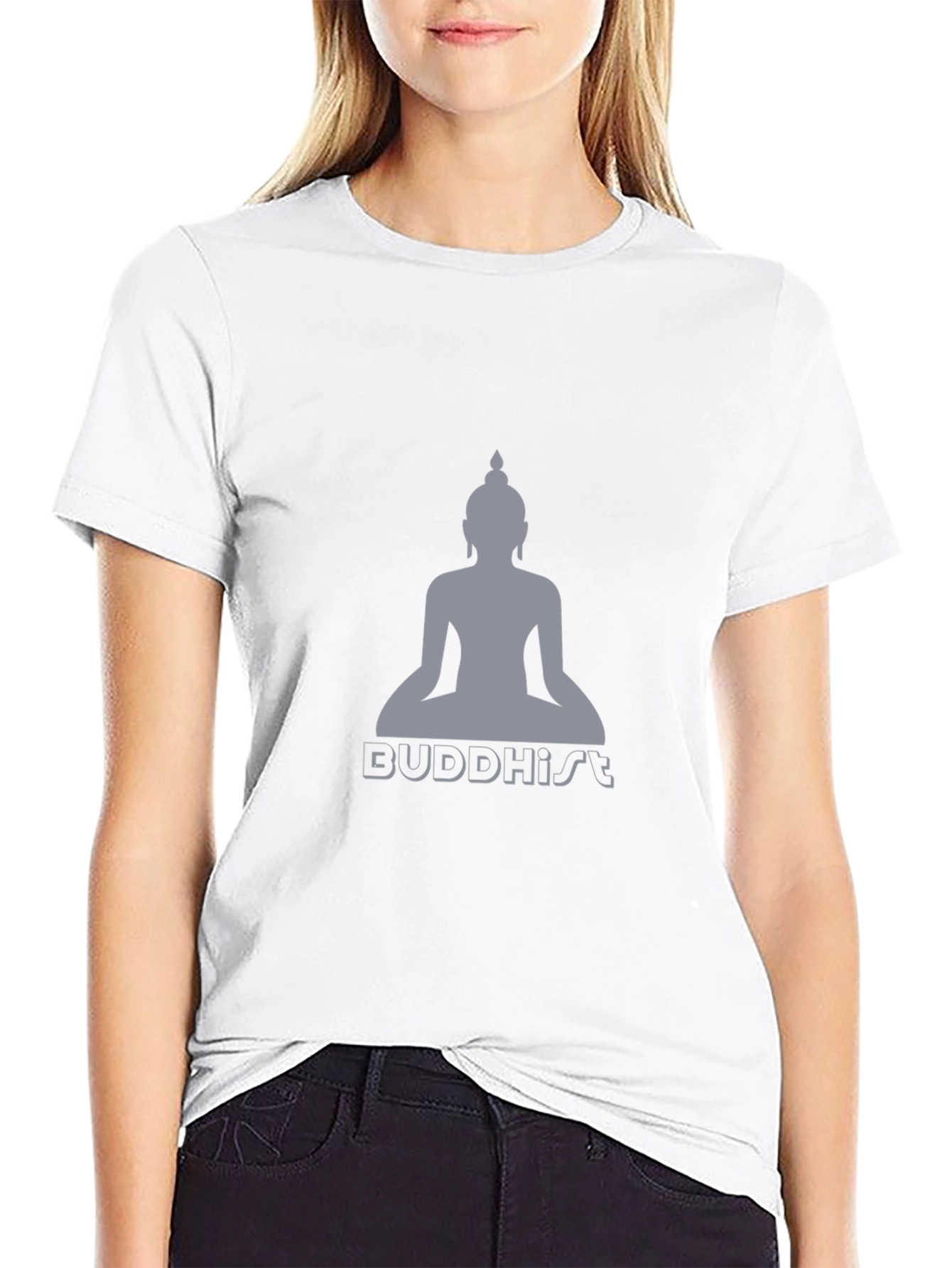Buddhism Graphic Print T-Shirt