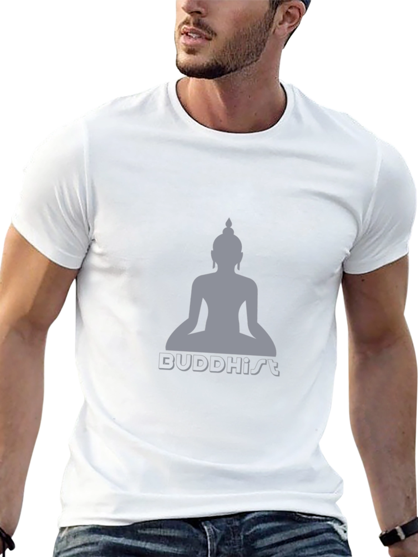 Buddhism Graphic Print T-Shirt