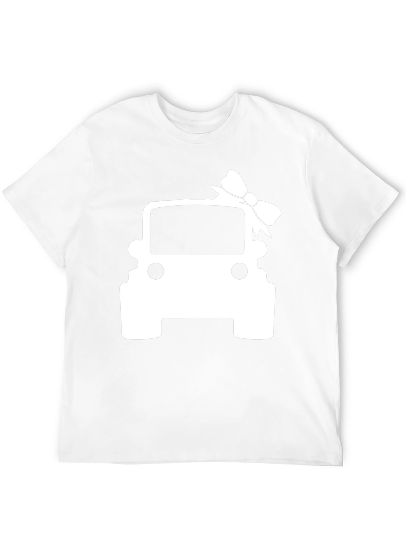 Gift Jeep T-Shirt - Car with Bow Tie Design