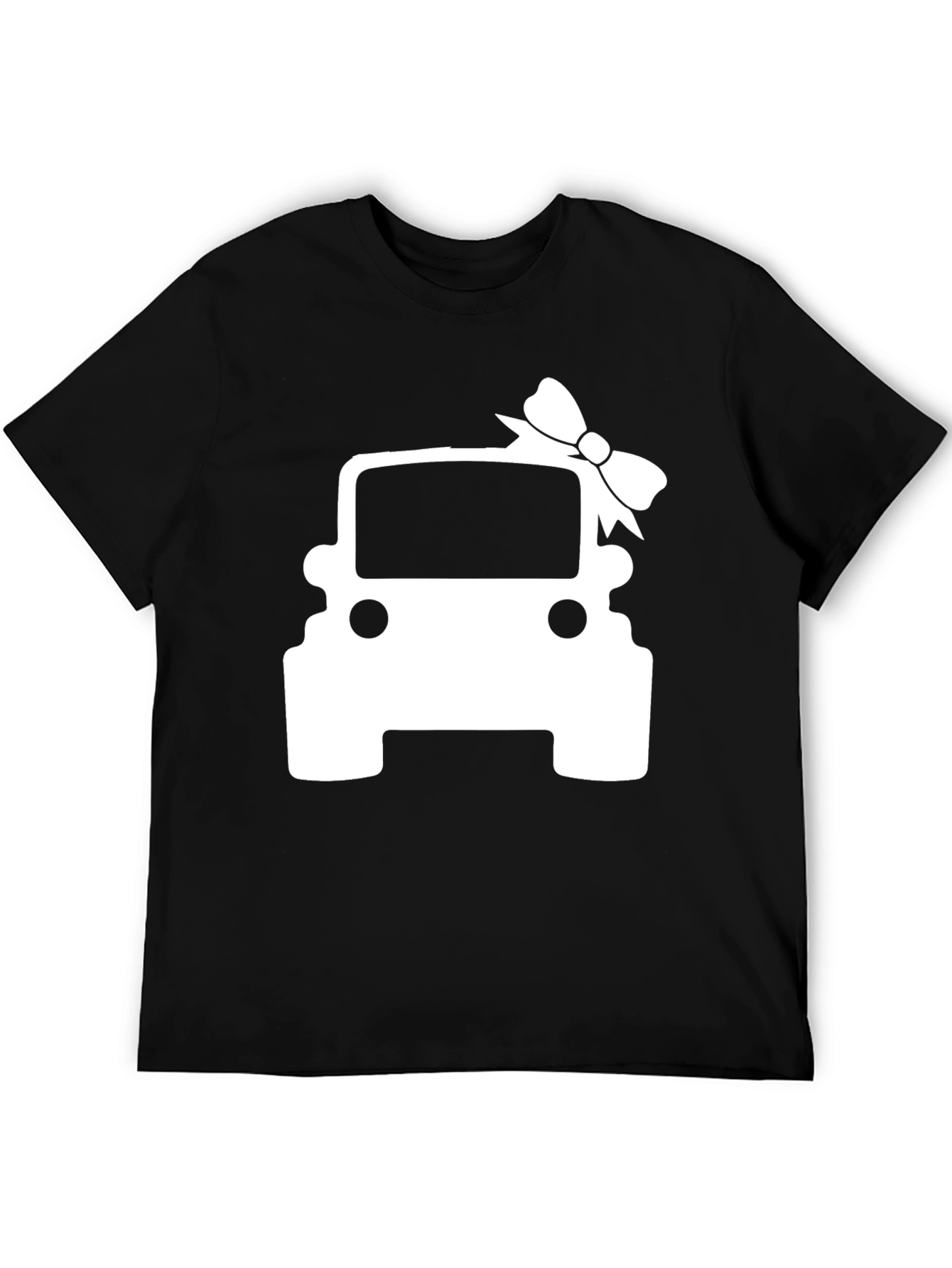 Gift Jeep T-Shirt - Car with Bow Tie Design