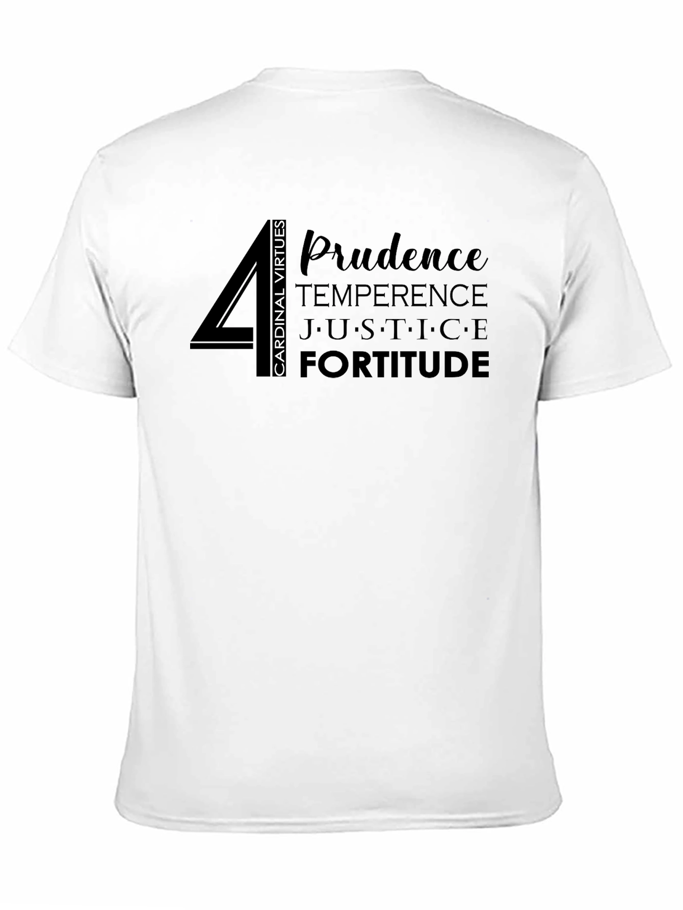 Cardinal Virtues Graphic T-Shirt