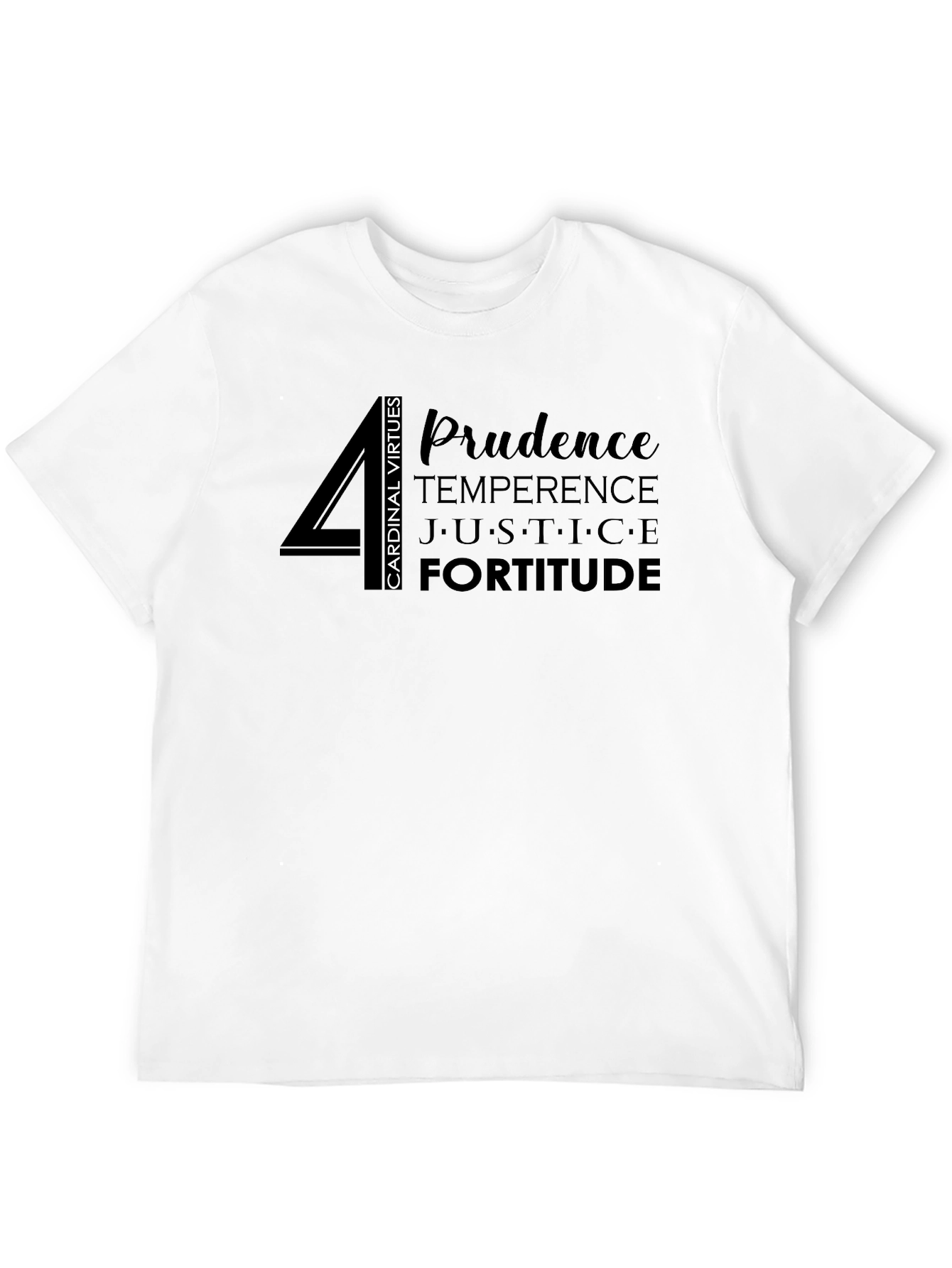 Cardinal Virtues Graphic T-Shirt