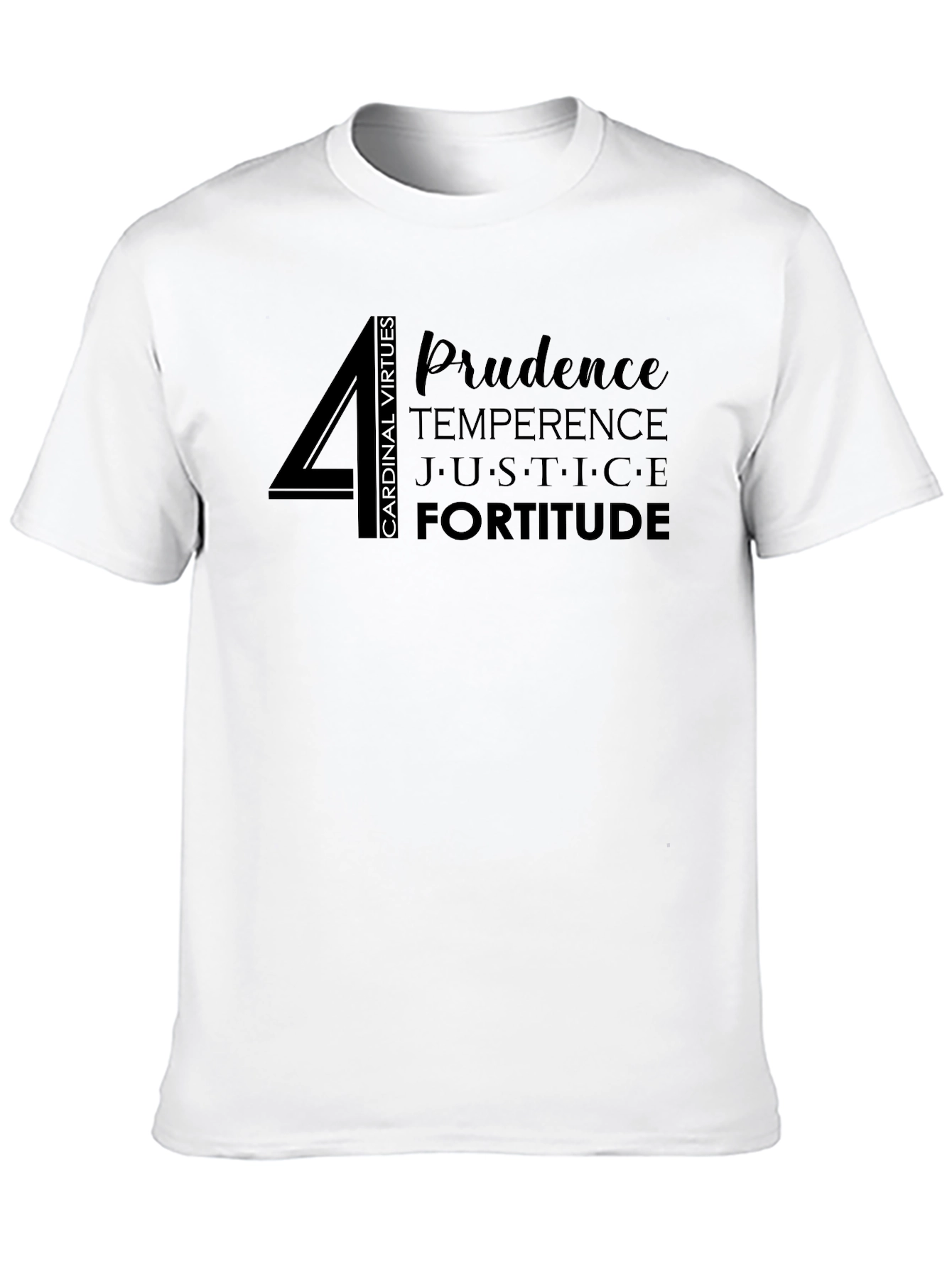 Cardinal Virtues Graphic T-Shirt