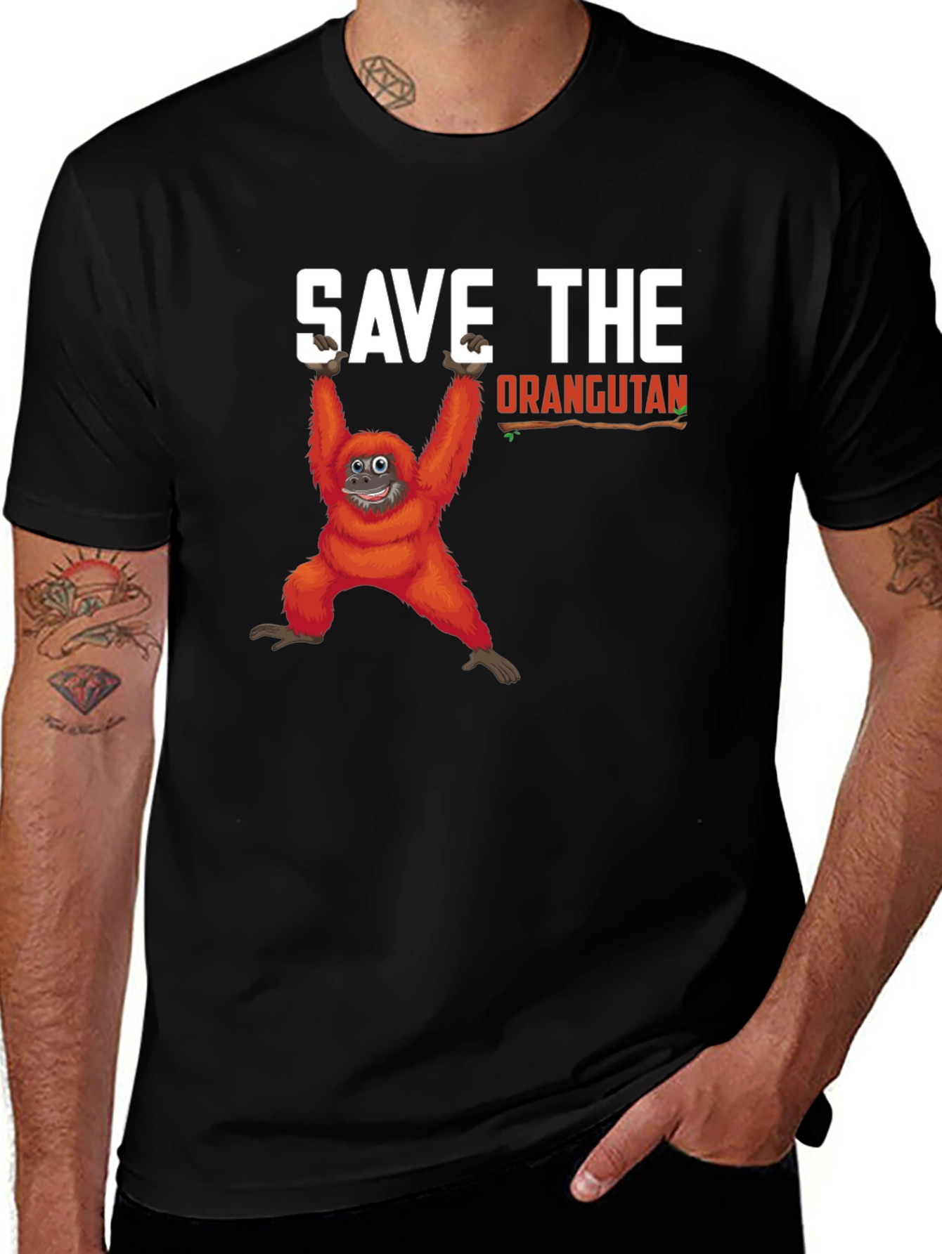 Save the Orangutan Graphic T-Shirt