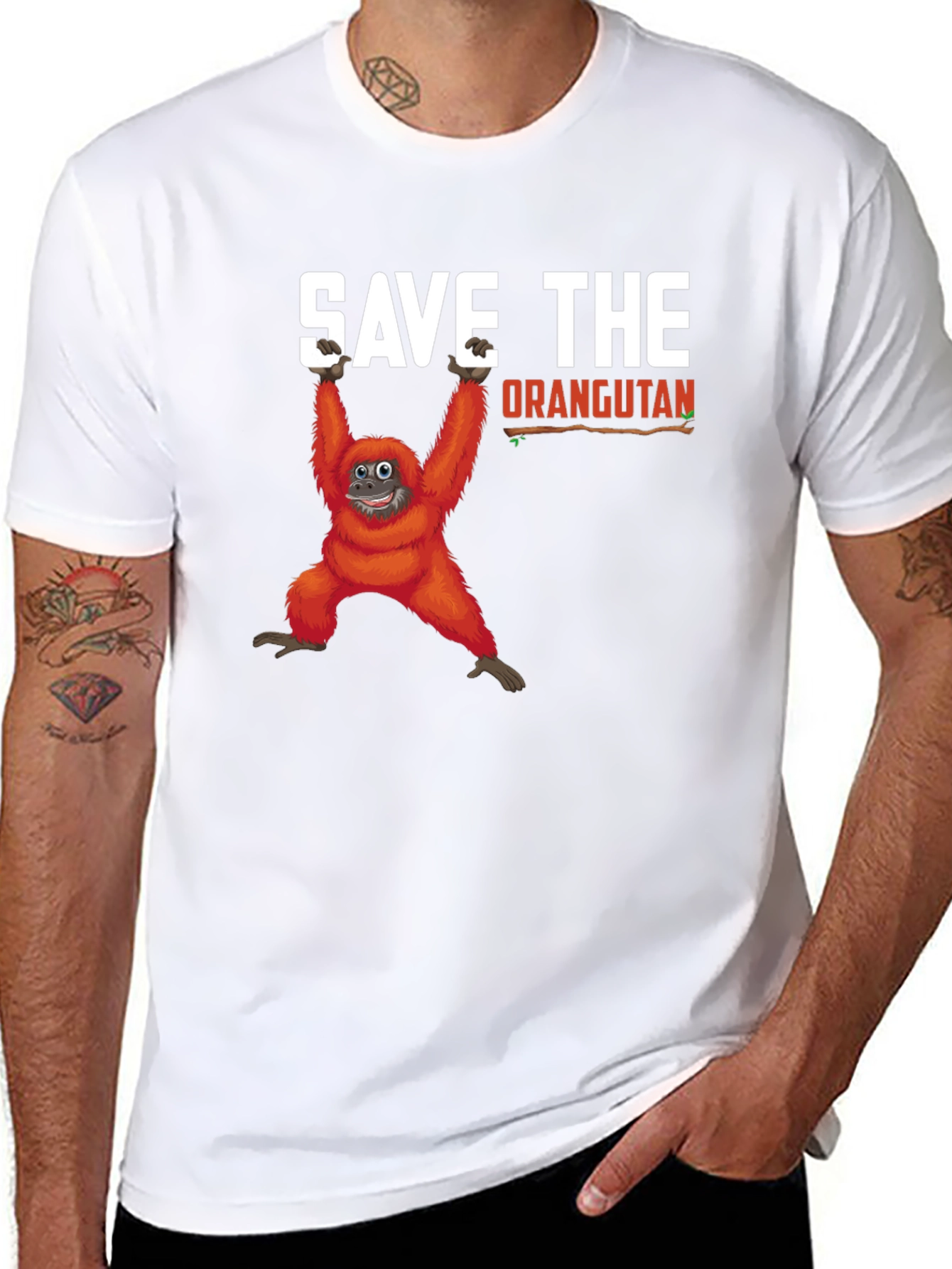 Save the Orangutan Graphic T-Shirt