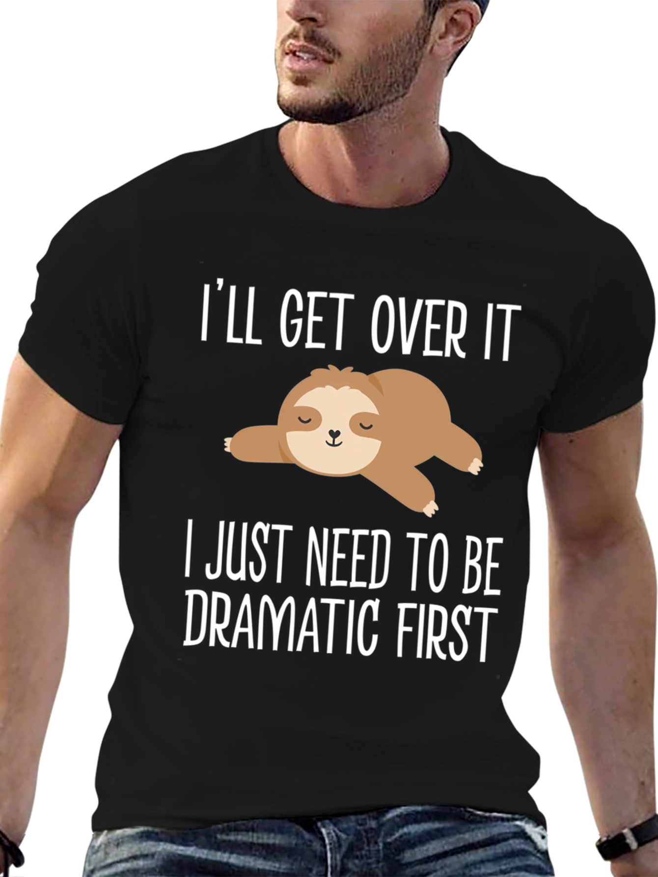 Dramatic Sloth Graphic T-Shirt