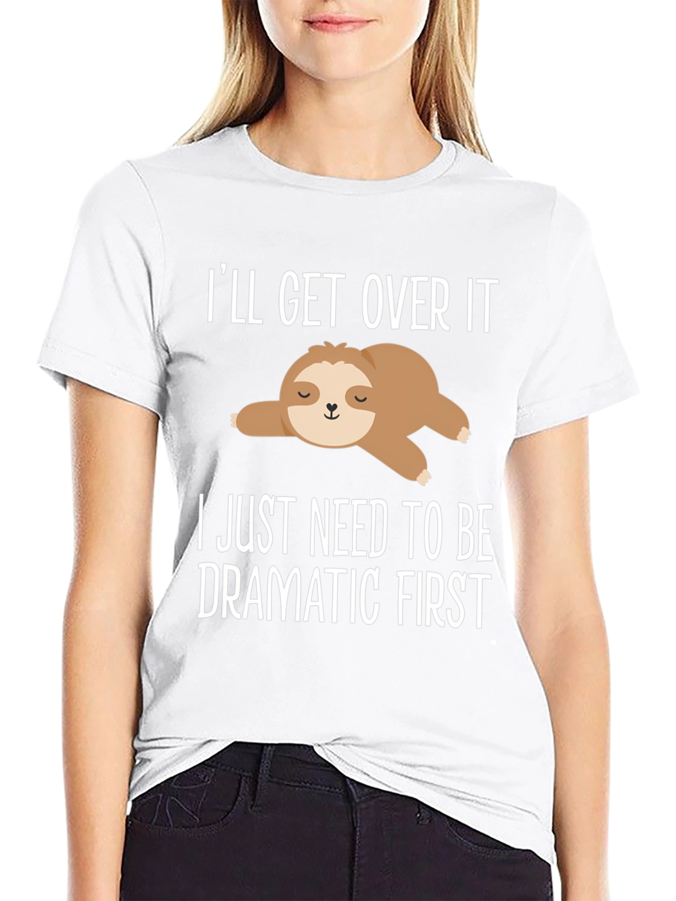 Dramatic Sloth Graphic T-Shirt
