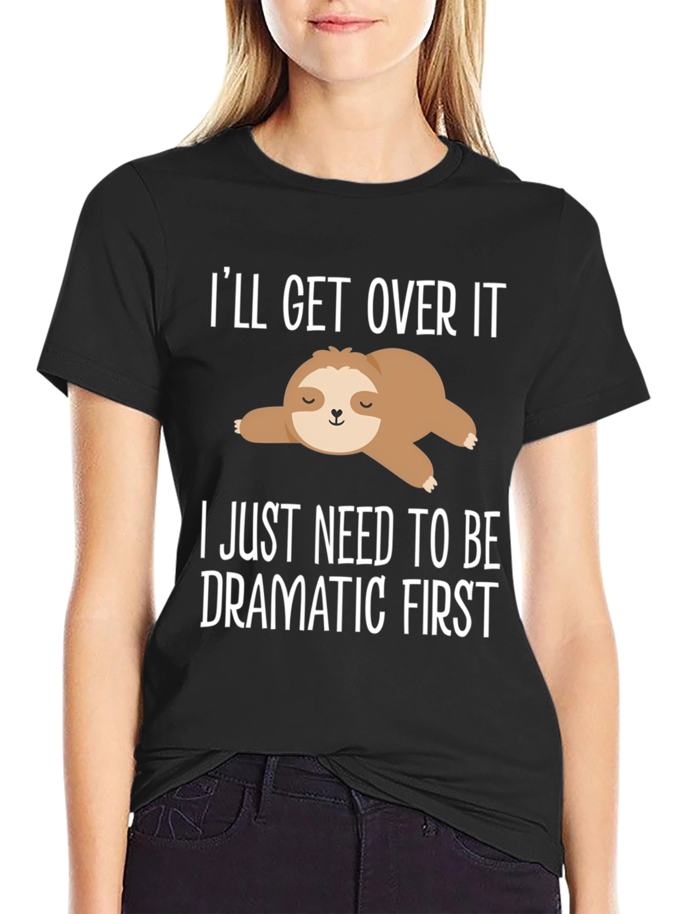 Dramatic Sloth Graphic T-Shirt