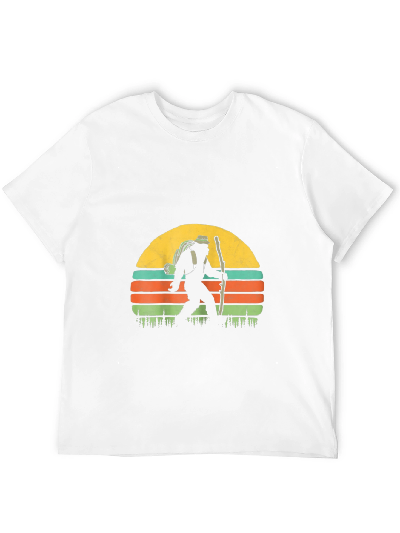 Bigfoot Hiking Sunset T-Shirt