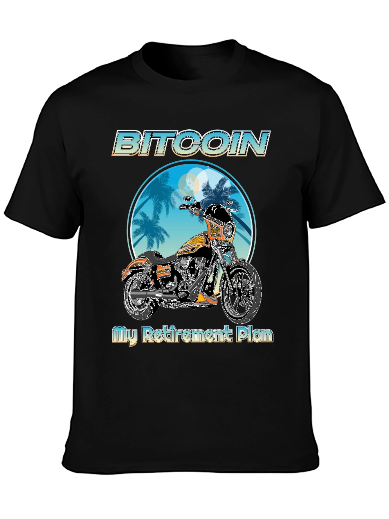 Bitcoin Motorcycle Retirement Plan T-Shirt