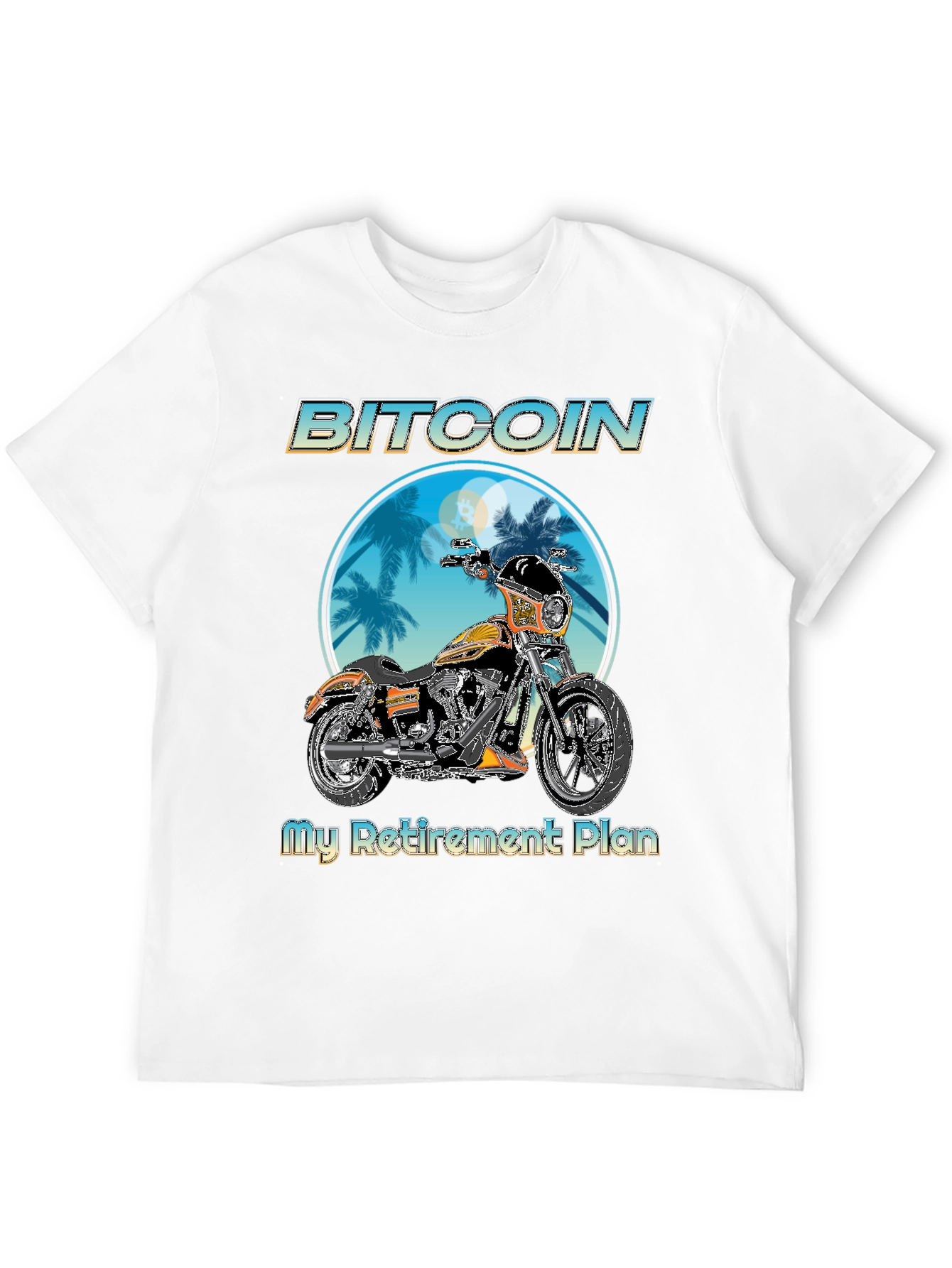 Bitcoin Motorcycle Retirement Plan T-Shirt