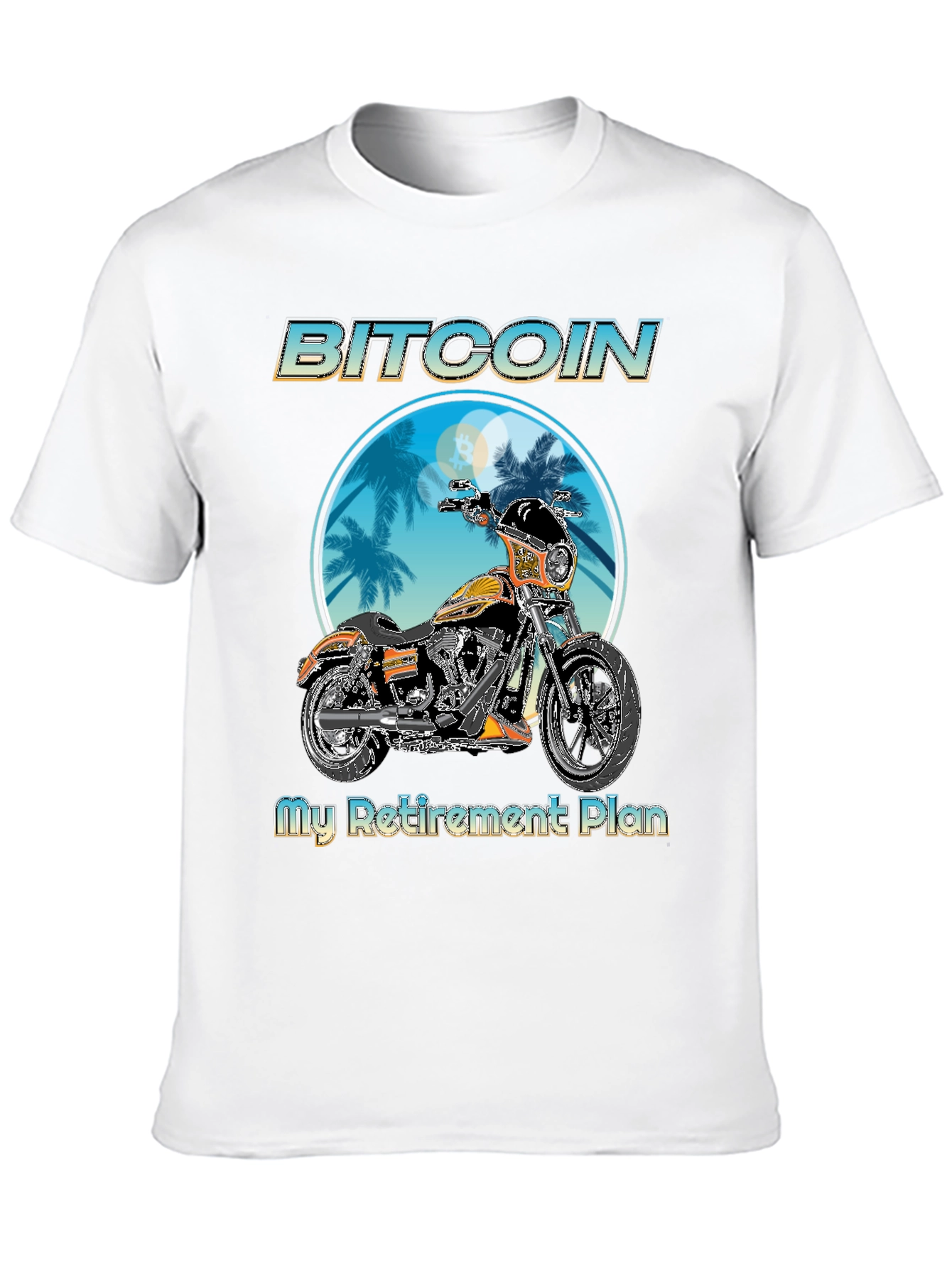 Bitcoin Motorcycle Retirement Plan T-Shirt
