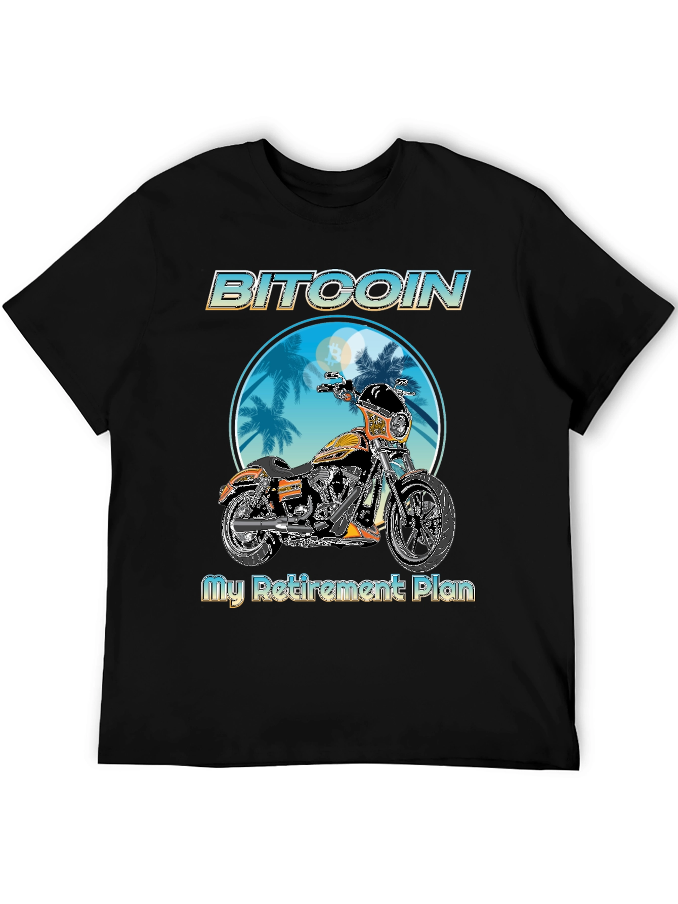 Bitcoin Motorcycle Retirement Plan T-Shirt
