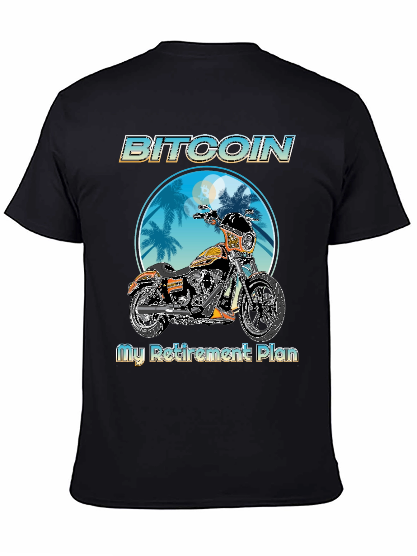 Bitcoin Motorcycle Retirement Plan T-Shirt