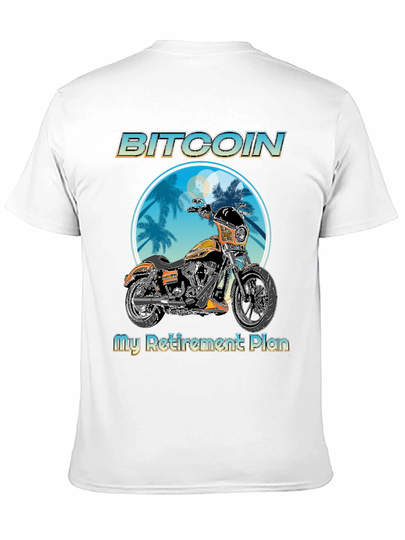 Bitcoin Motorcycle Retirement Plan T-Shirt