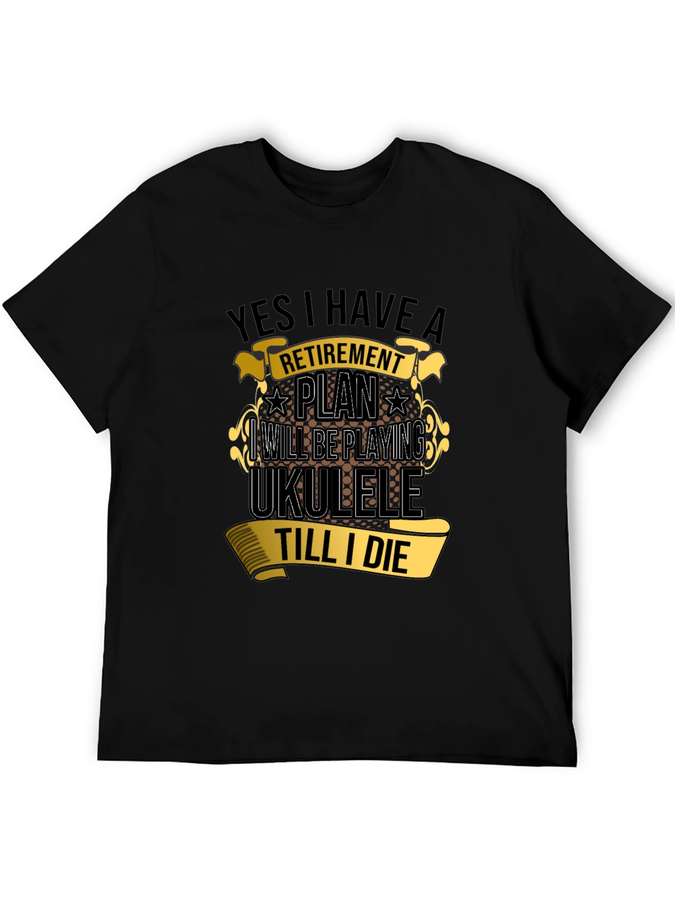 Retirement Ukulele T-Shirt - Play Till I Die!