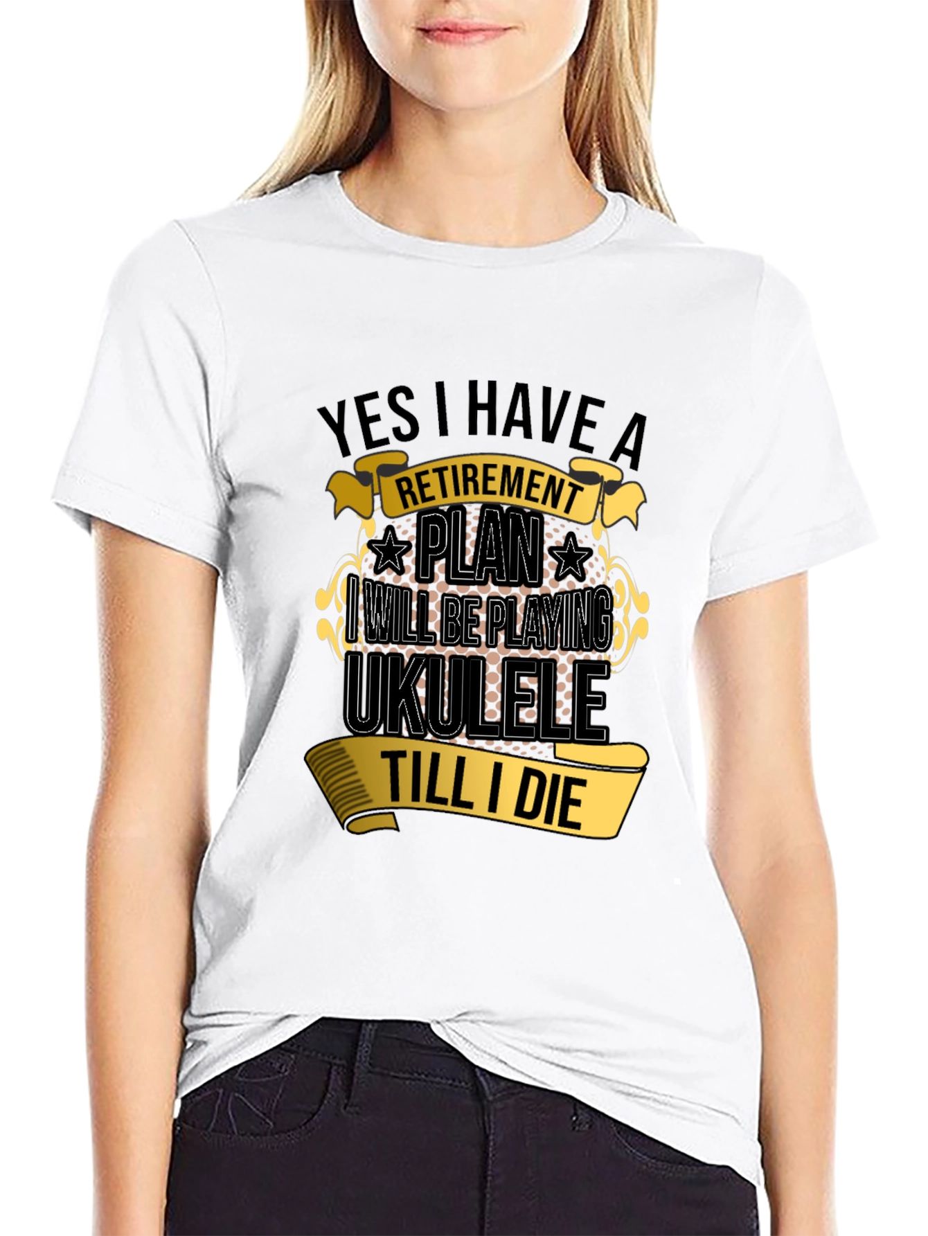 Retirement Ukulele T-Shirt - Play Till I Die!