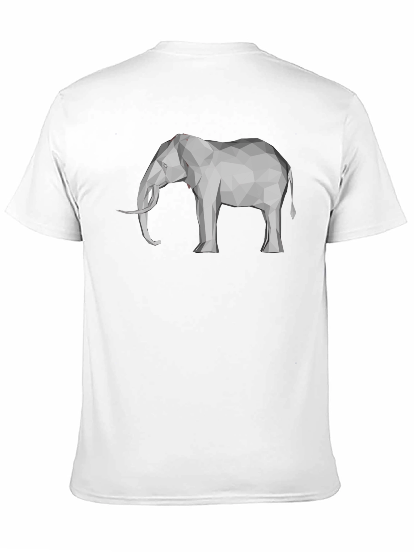 Geometric Elephant Graphic Tee - Stylish Black T-Shirt