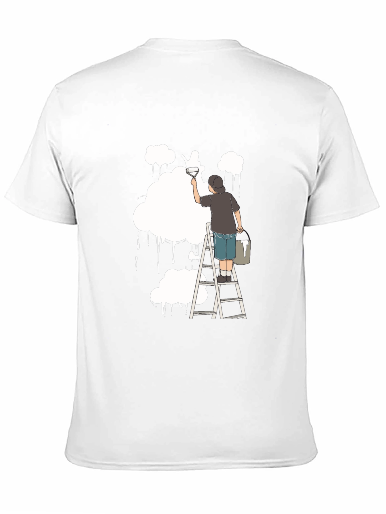 Cloud Painter T-Shirt - Unique Artistic Design