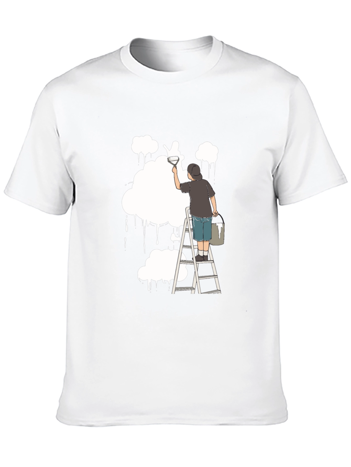 Cloud Painter T-Shirt - Unique Artistic Design