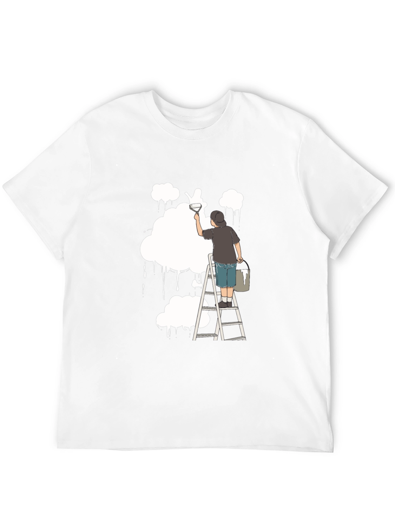 Cloud Painter T-Shirt - Unique Artistic Design