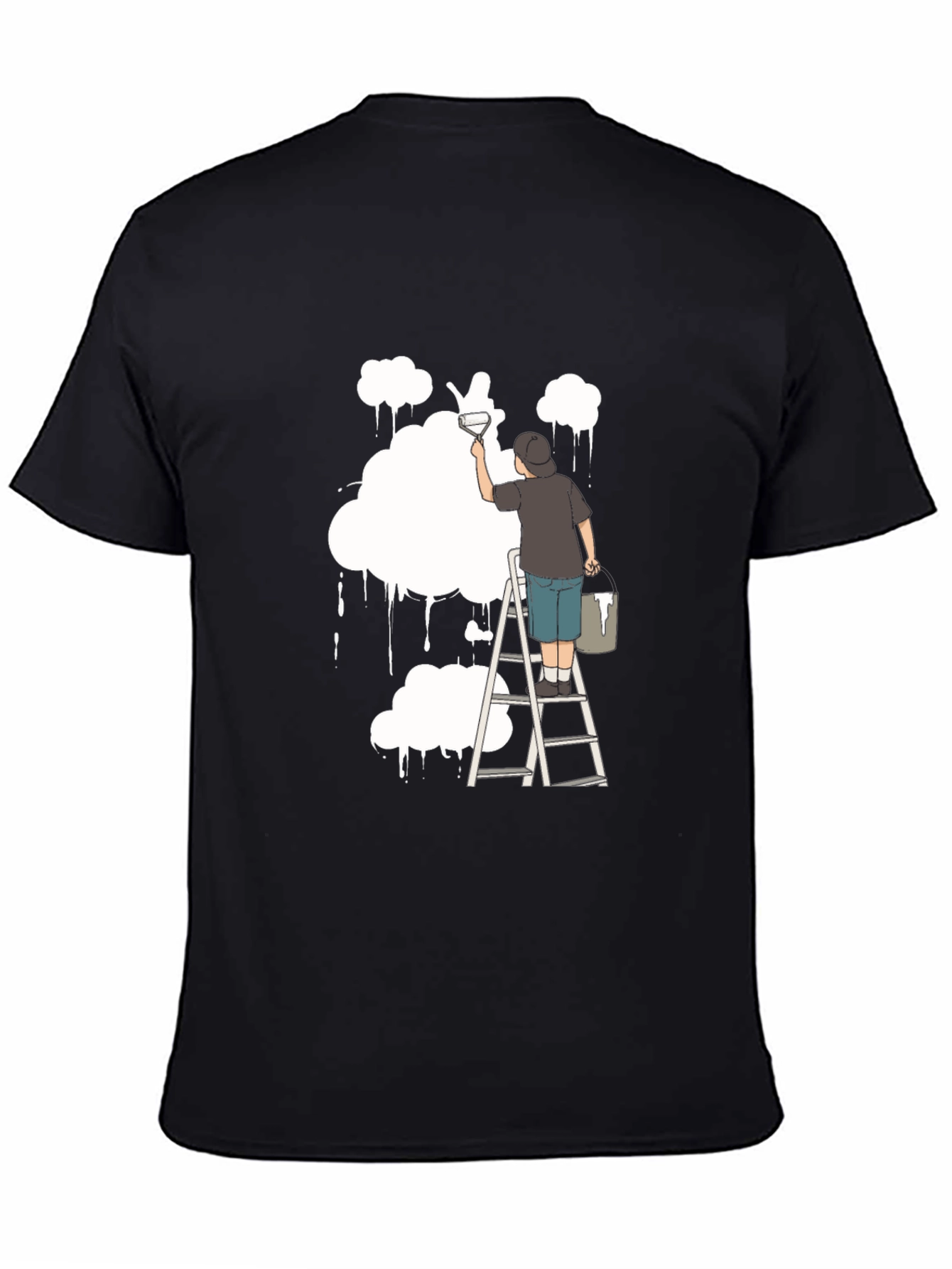 Cloud Painter T-Shirt - Unique Artistic Design